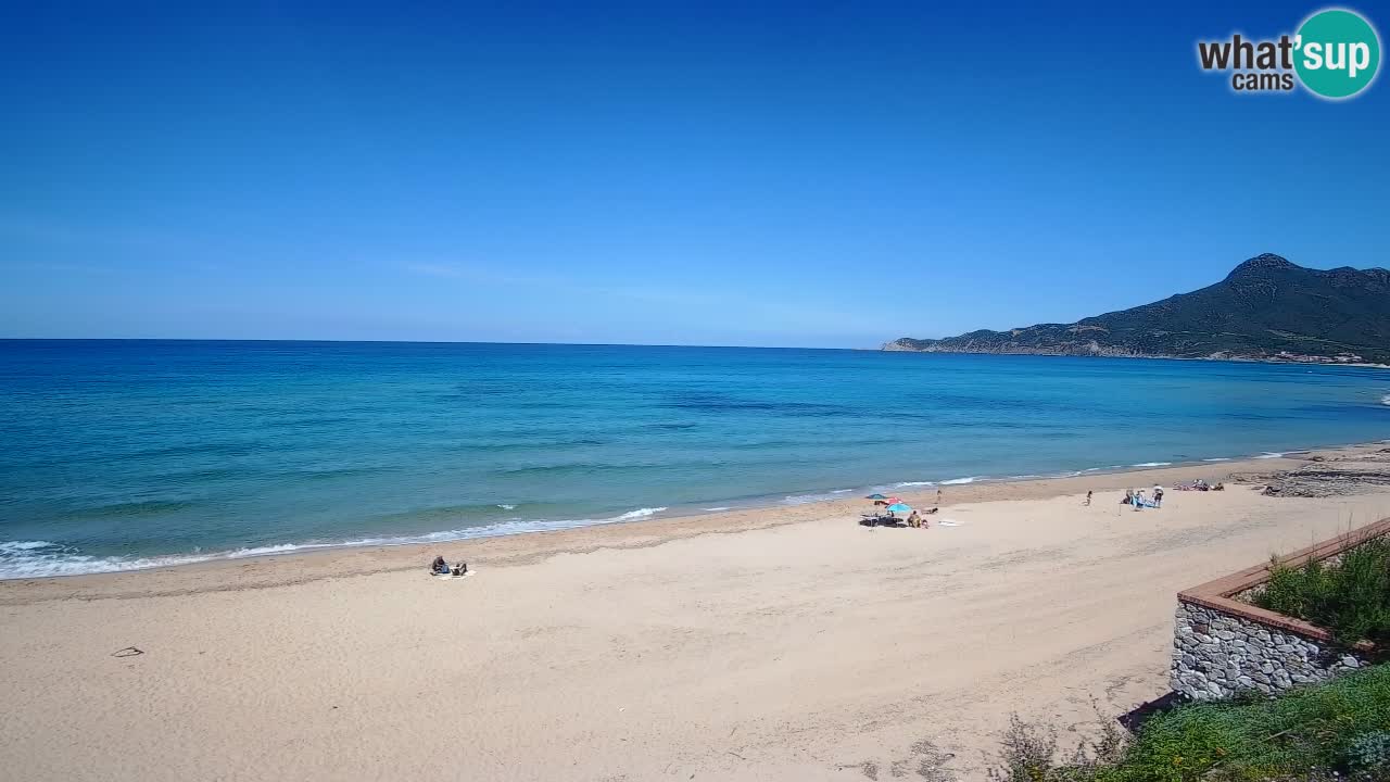 Spiaggia San Nicolò Buggerru webcam | Sardegna