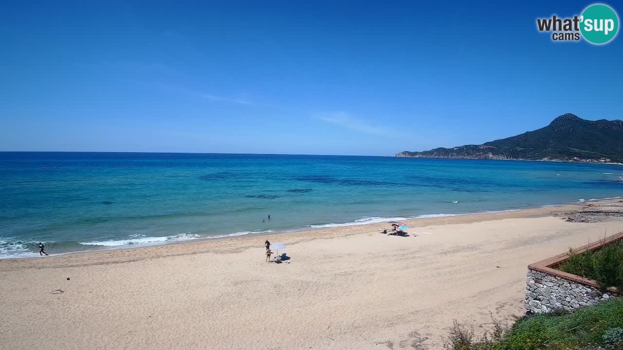 Spiaggia San Nicolò Buggerru webcam | Sardegna