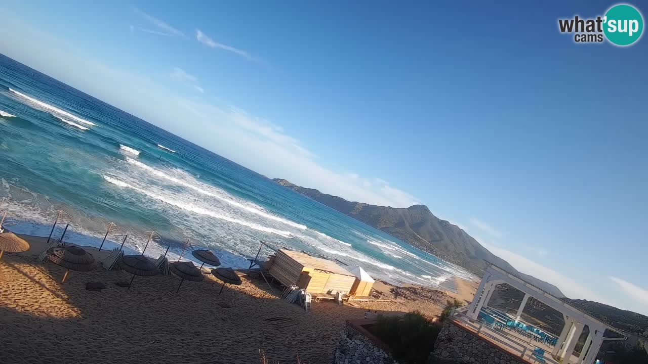 Spiaggia San Nicolò Buggerru webcam | Sardegna