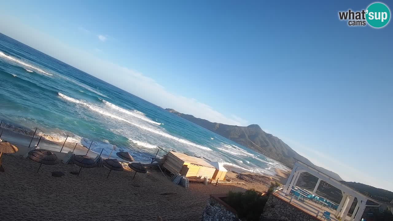Spiaggia San Nicolò Buggerru webcam | Sardegna