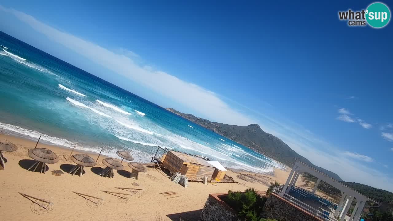 Spiaggia San Nicolò Buggerru webcam | Sardegna