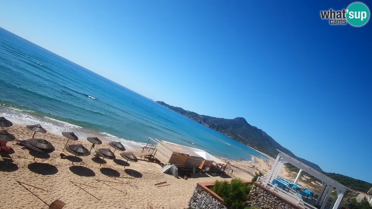 Spiaggia San Nicolò Buggerru webcam | Sardegna
