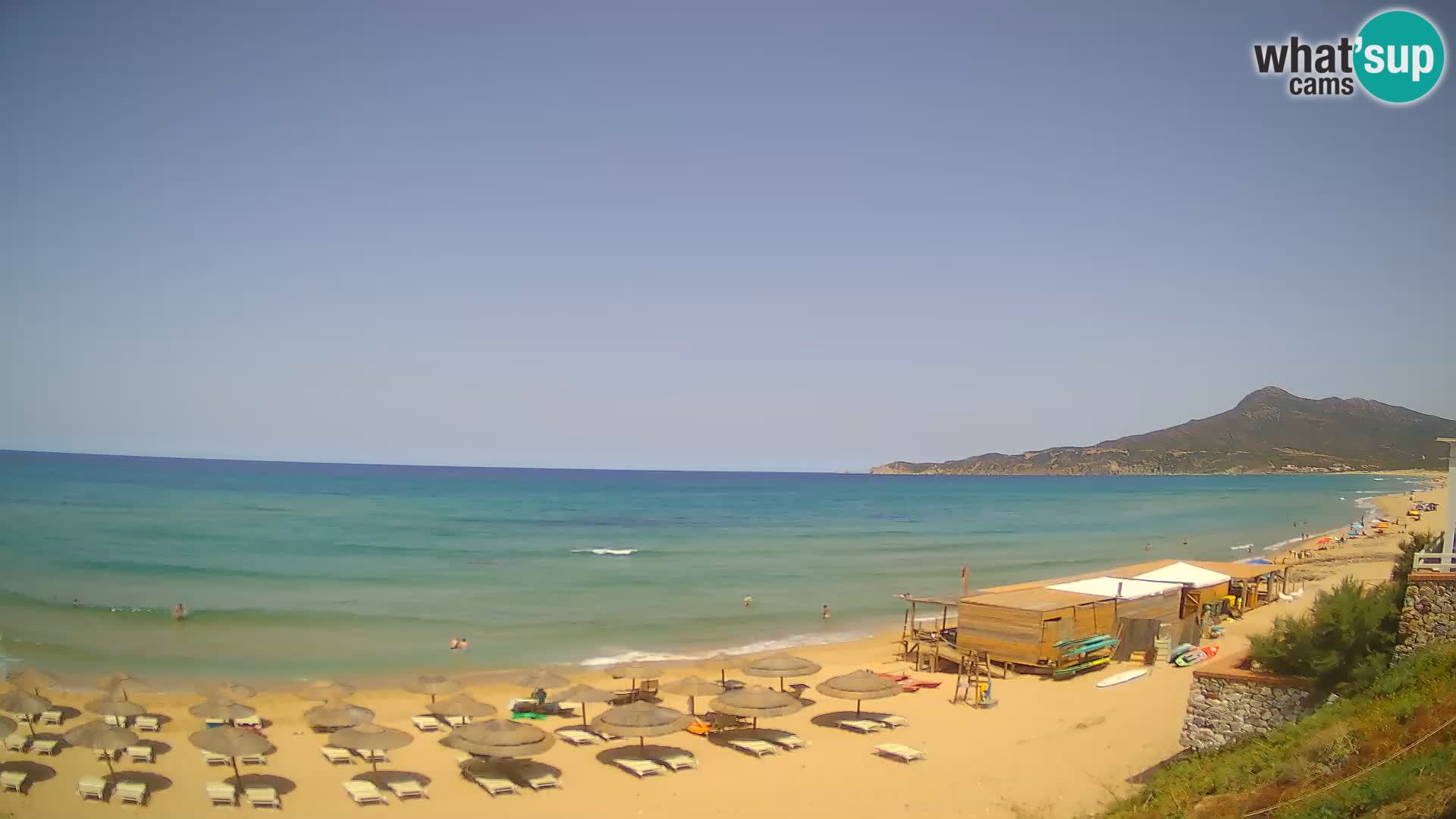 Spiaggia San Nicolò Buggerru webcam | Sardegna