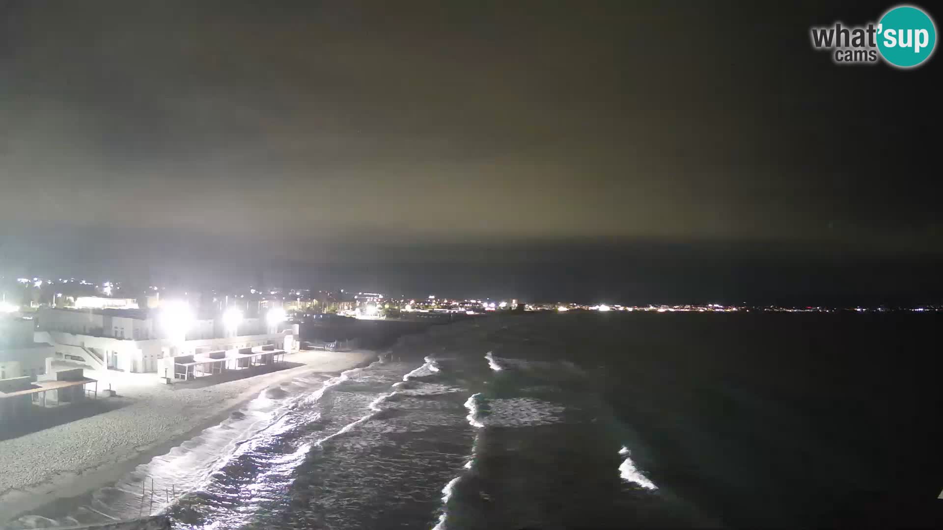 Camera en vivo Golfo de Cagliari – Playa del Poetto – Cerdeña