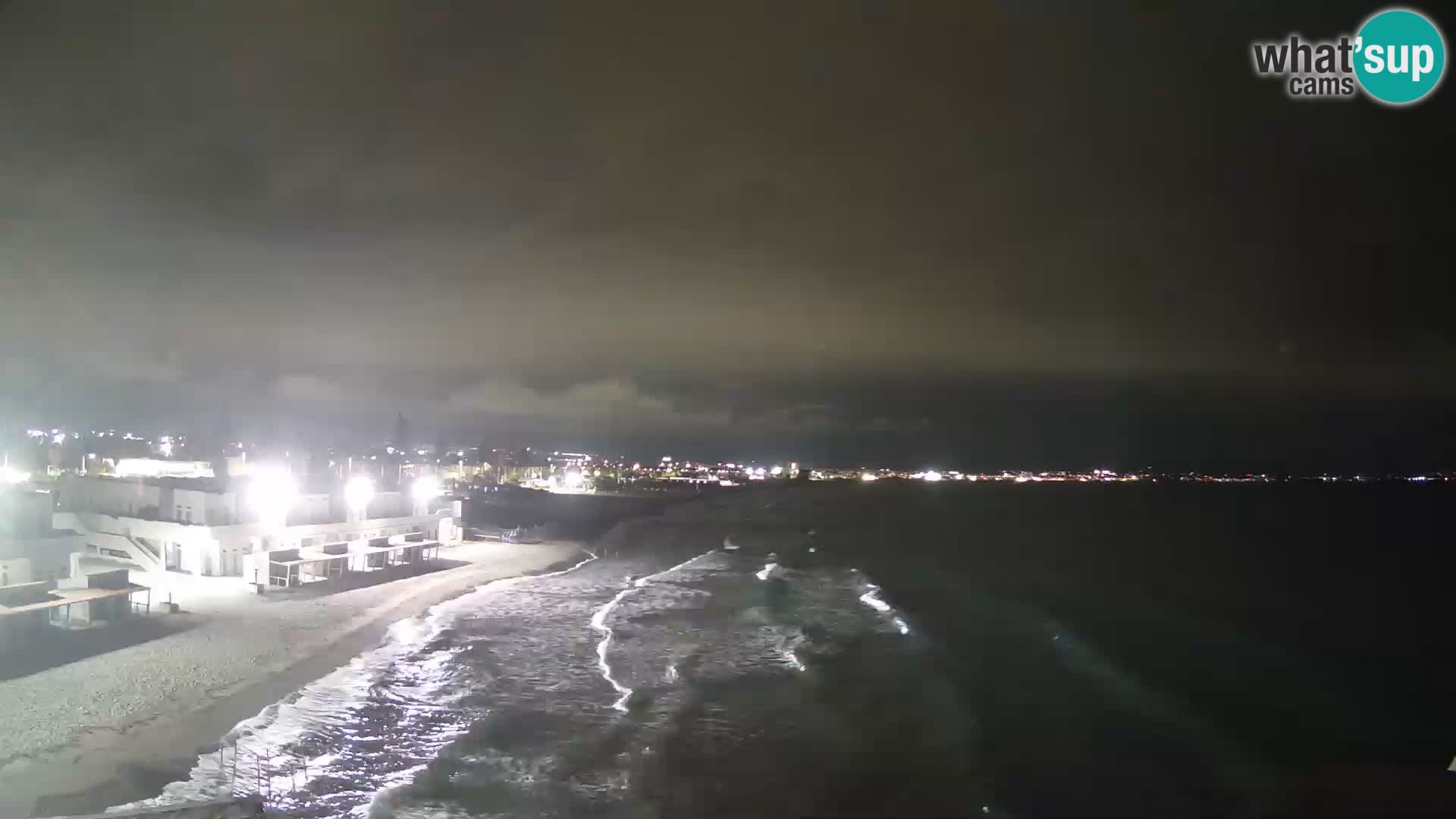 Spletna kamera v živo Cagliarski zaliv – plaža Poetto – Sardinija