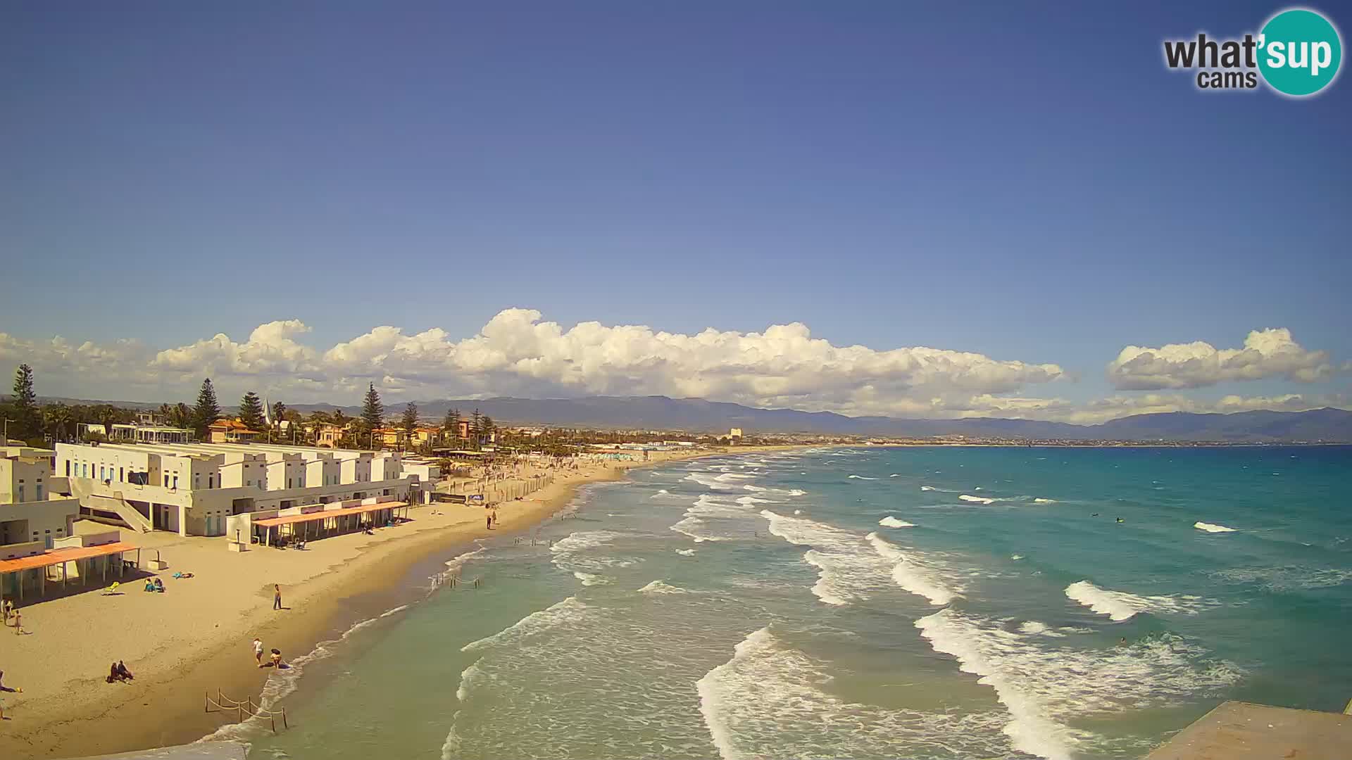 Live Webcam Golfo di Cagliari – Spiaggia del Poetto – Sardegna