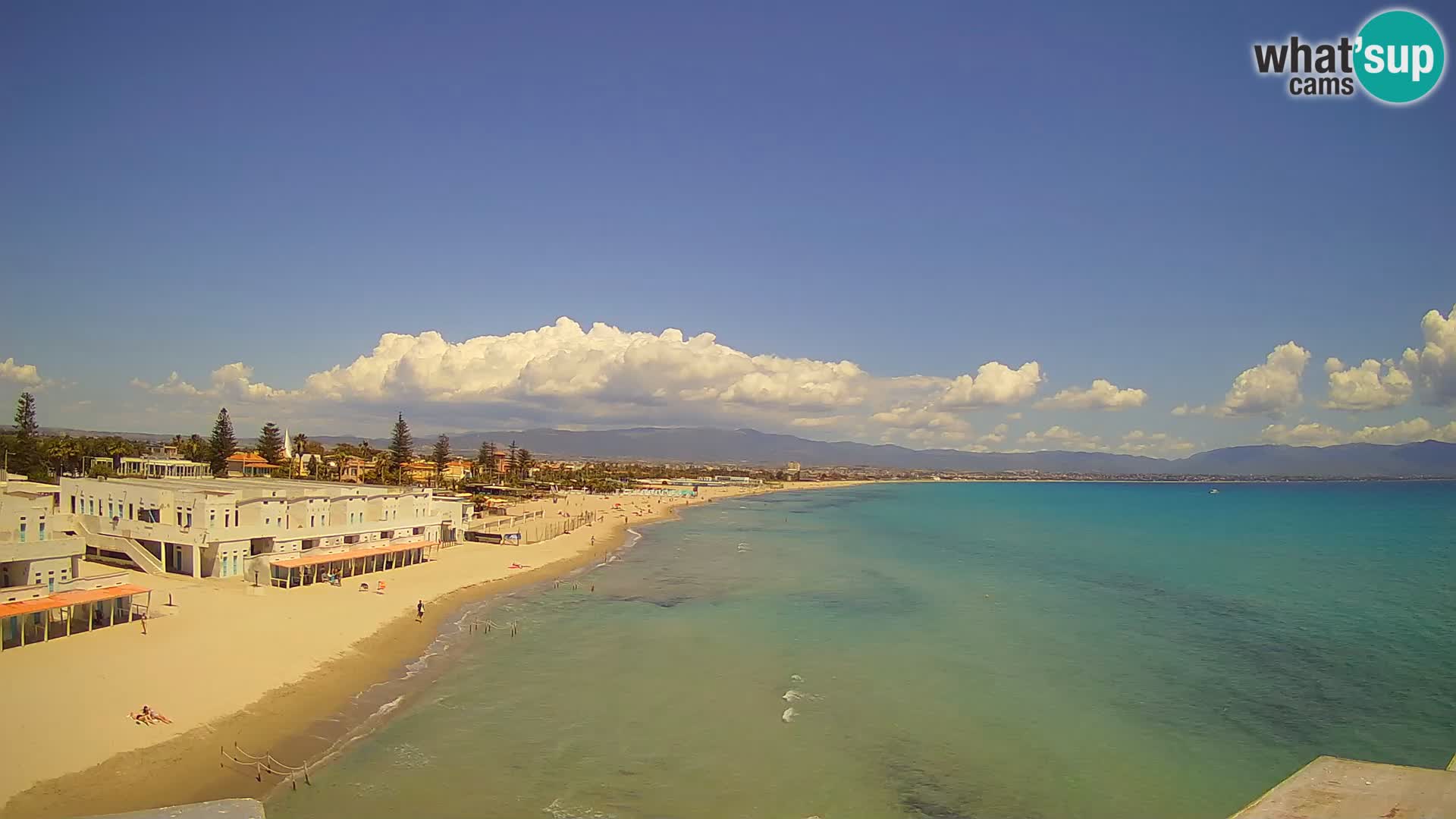 Live Webcam Golf von Cagliari – Strand Poetto – Sardinien