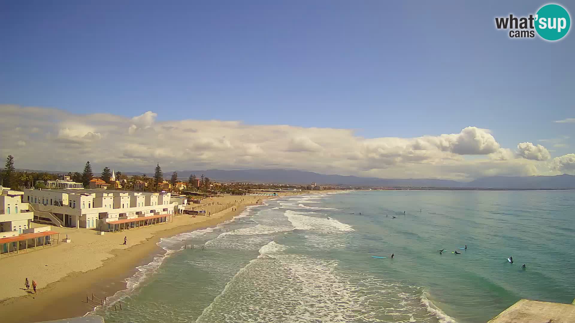 Live Webcam Golf von Cagliari – Strand Poetto – Sardinien