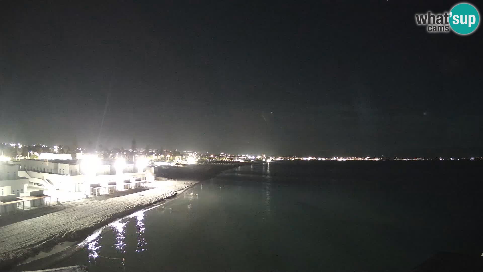 Webcam en direct Golfe de Cagliari – Plage du Poetto – Sardaigne