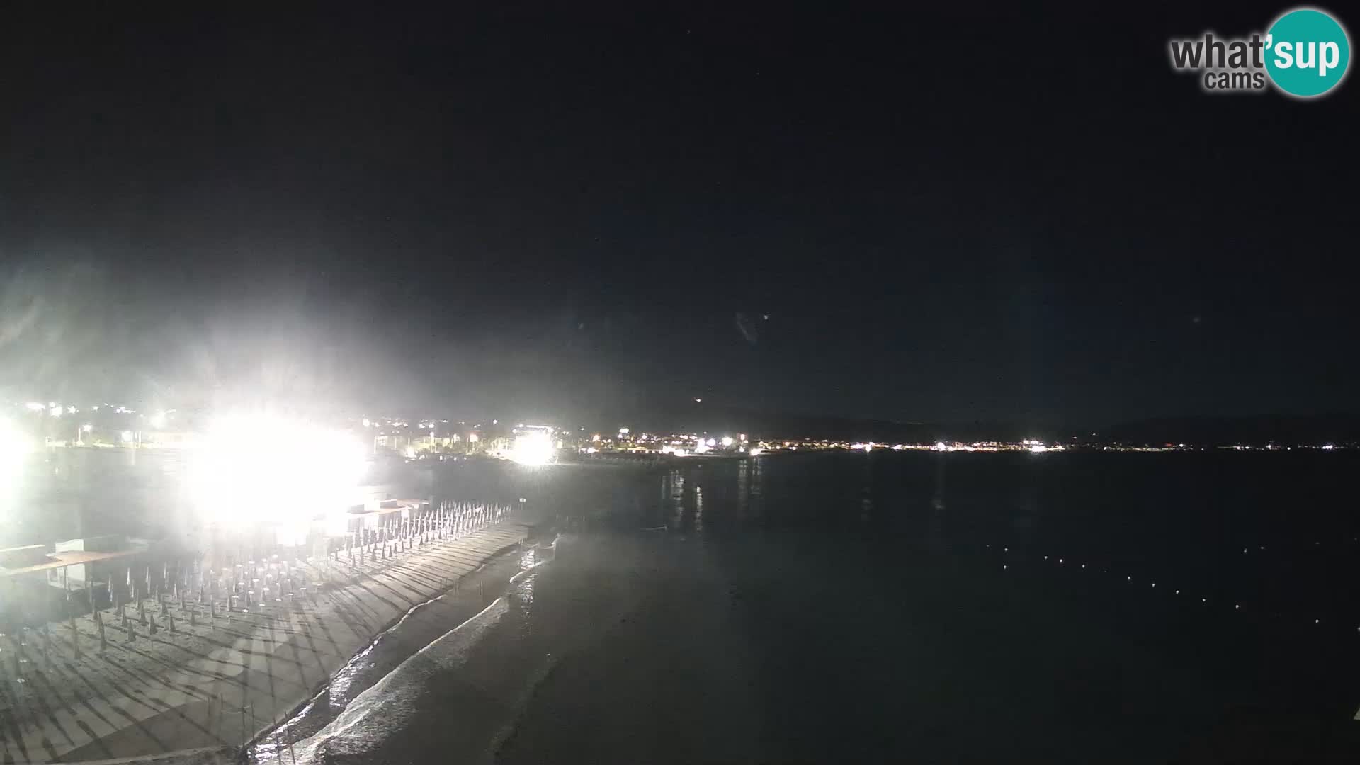 Camera en vivo Golfo de Cagliari – Playa del Poetto – Cerdeña