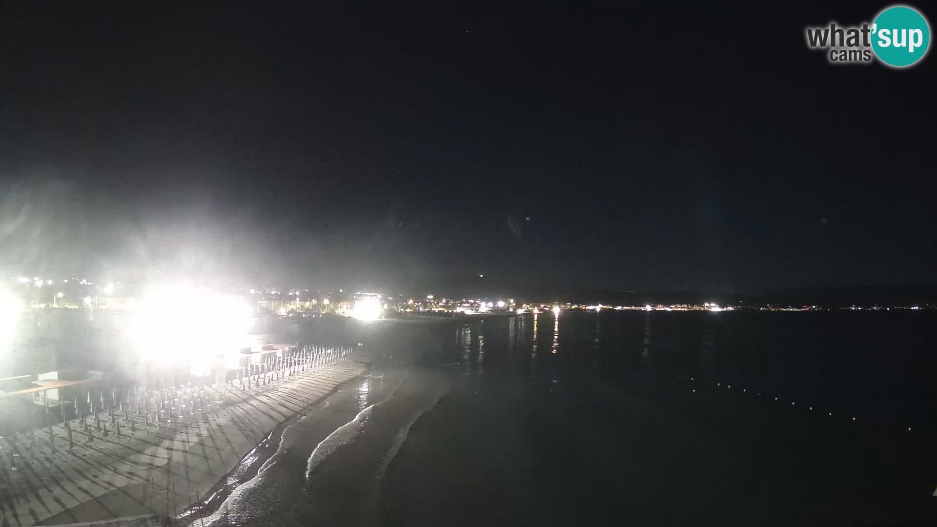 Camera en vivo Golfo de Cagliari – Playa del Poetto – Cerdeña