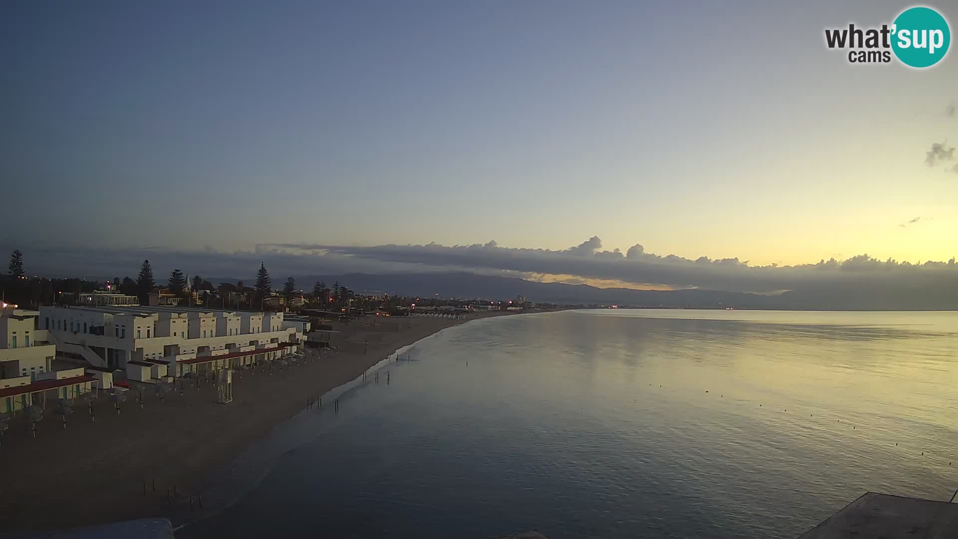 Camera en vivo Golfo de Cagliari – Playa del Poetto – Cerdeña