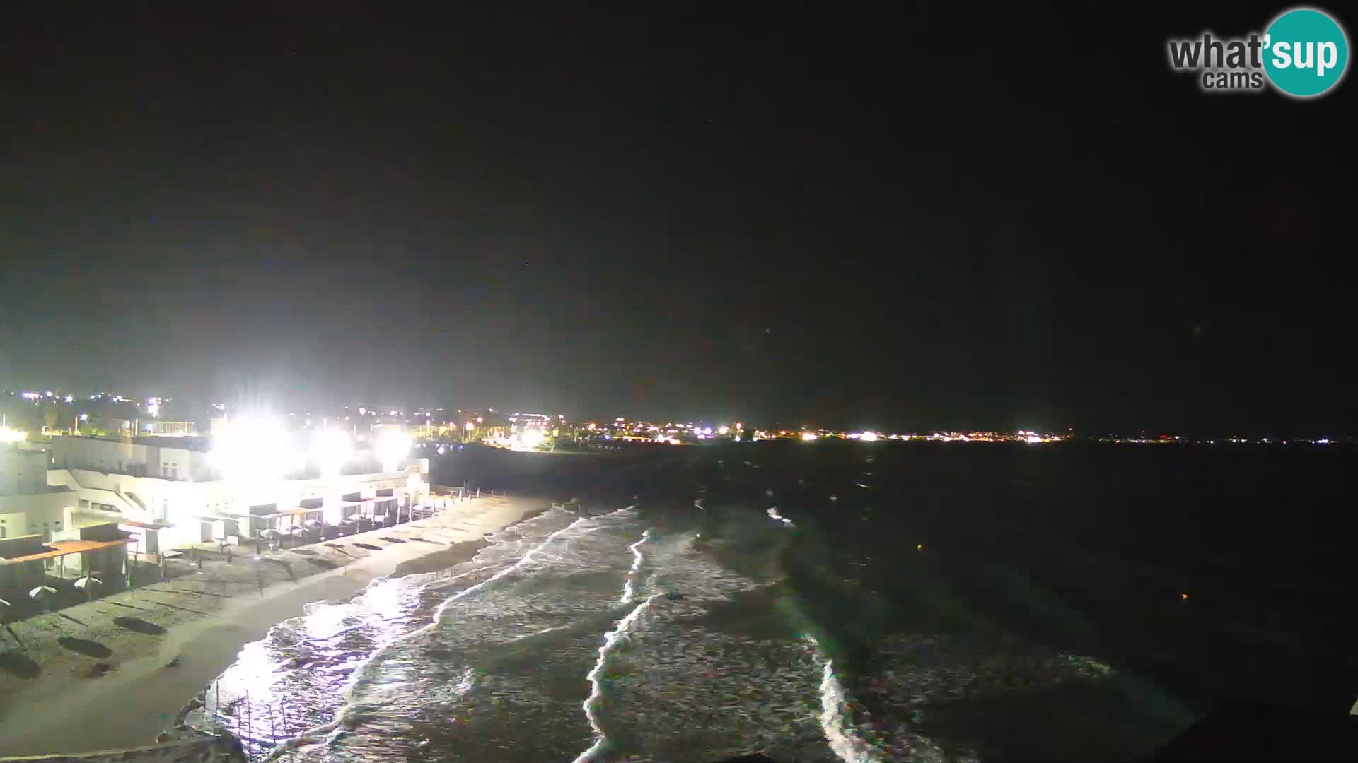 Camera en vivo Golfo de Cagliari – Playa del Poetto – Cerdeña