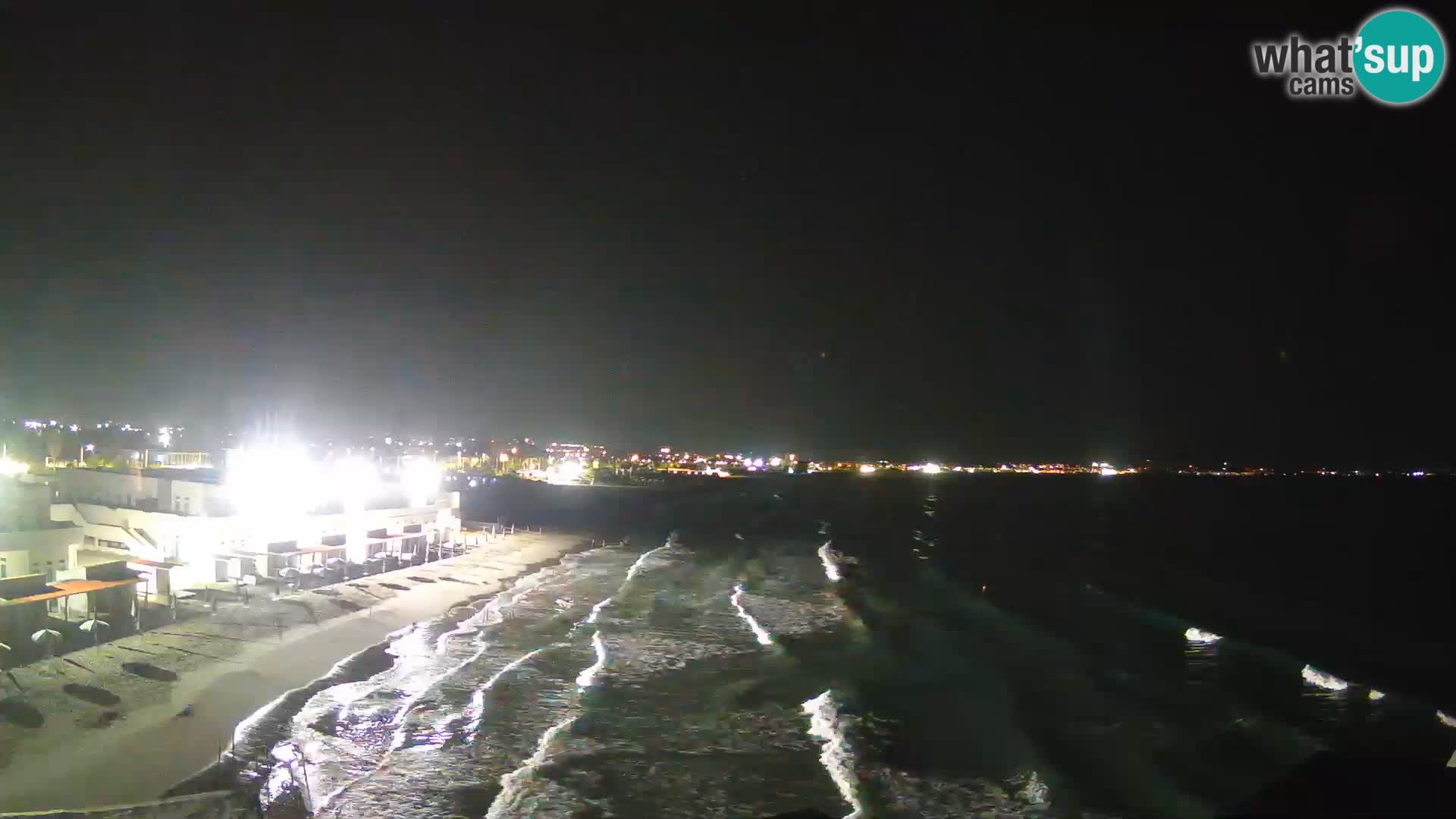 Camera en vivo Golfo de Cagliari – Playa del Poetto – Cerdeña