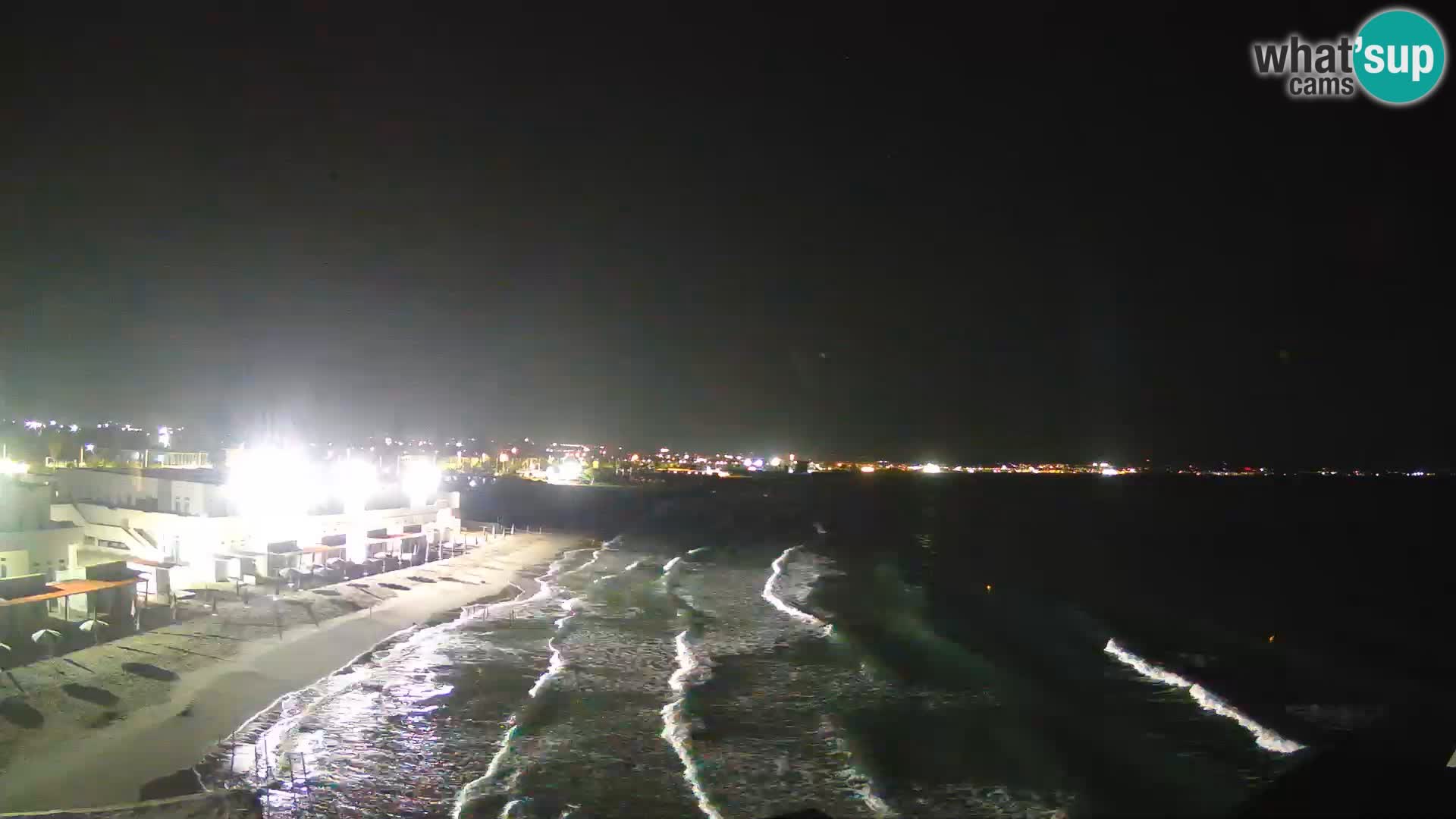 Camera en vivo Golfo de Cagliari – Playa del Poetto – Cerdeña