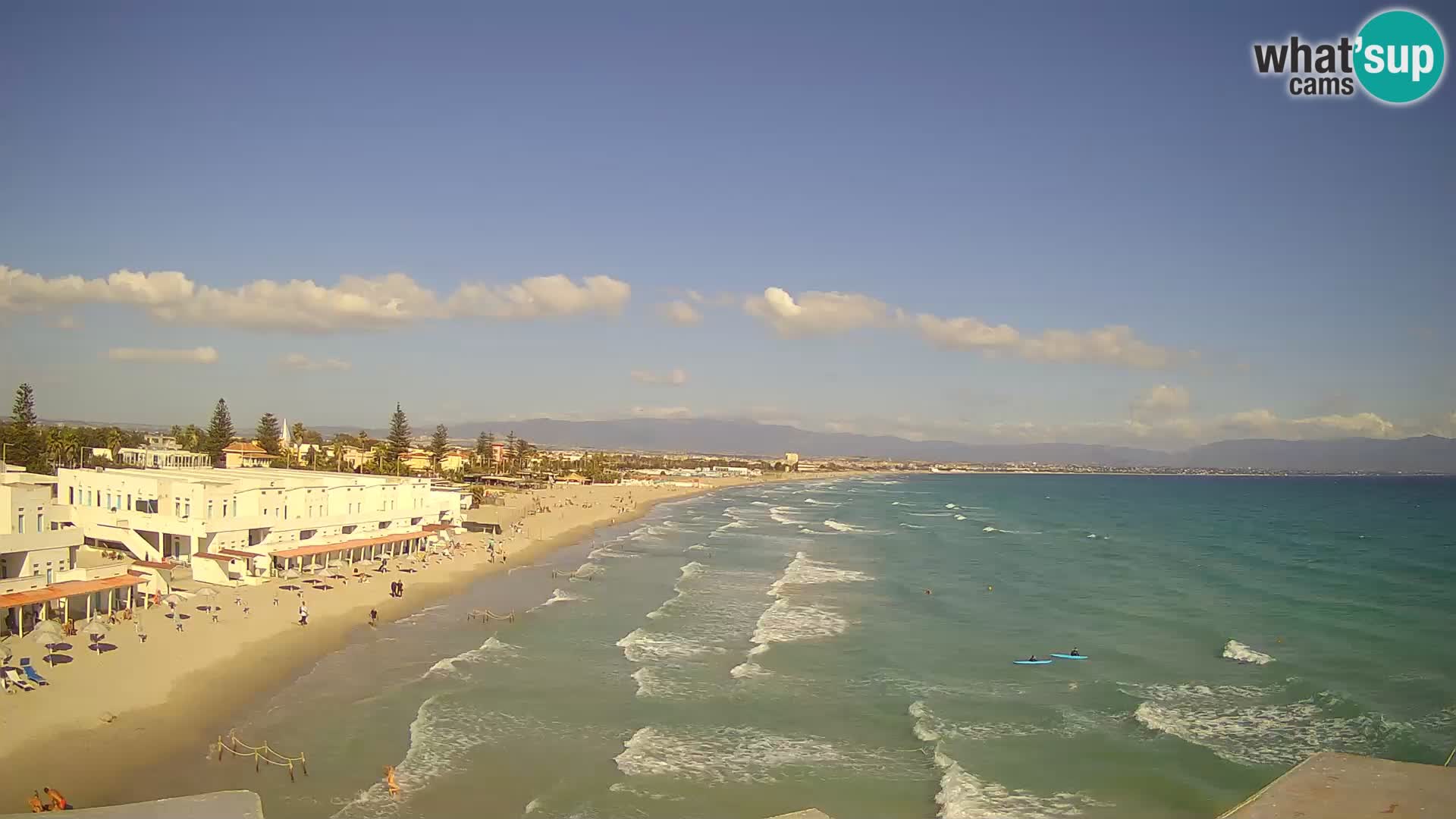 Live Webcam Golf von Cagliari – Strand Poetto – Sardinien