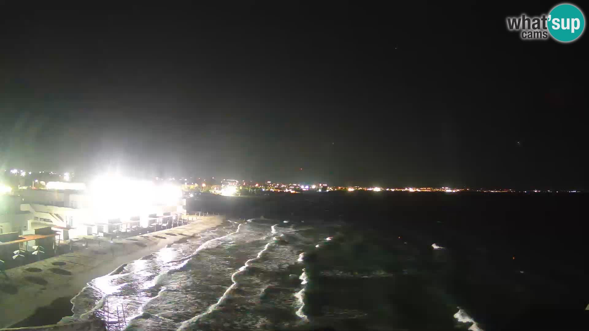 Camera en vivo Golfo de Cagliari – Playa del Poetto – Cerdeña