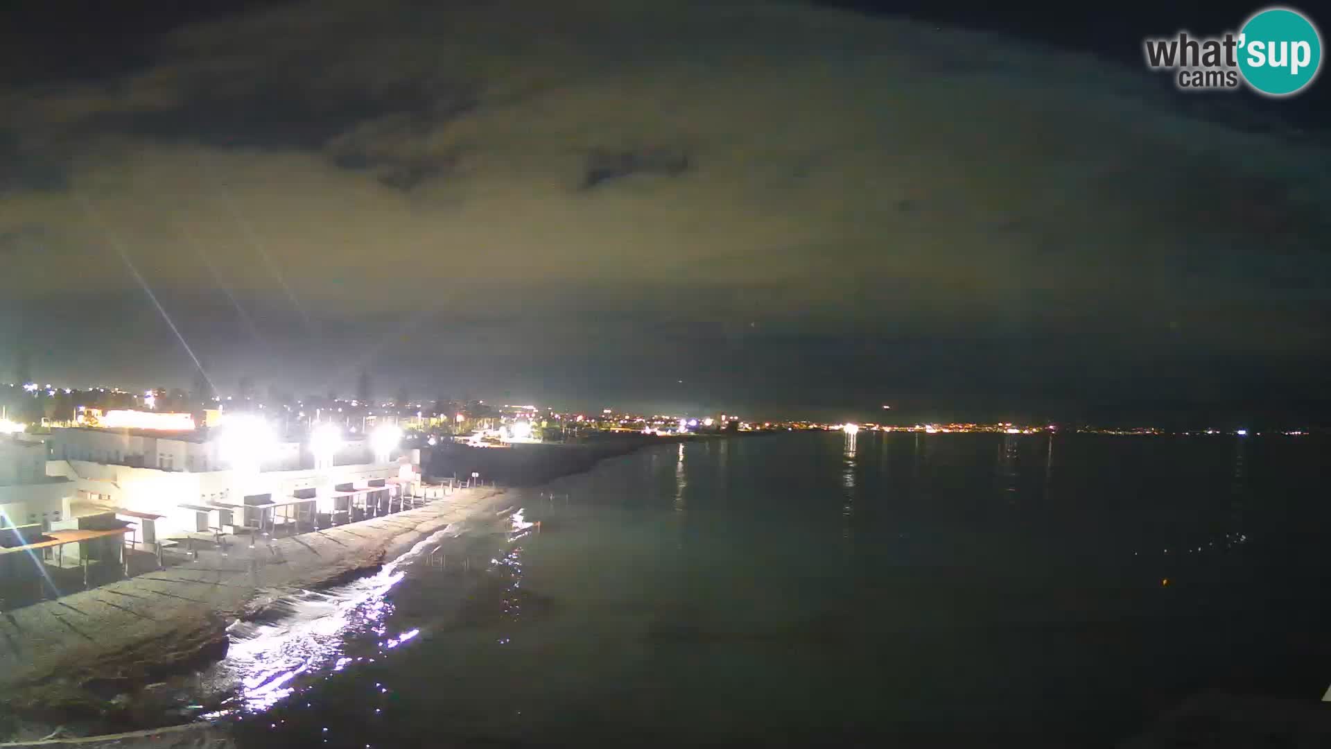 Camera en vivo Golfo de Cagliari – Playa del Poetto – Cerdeña