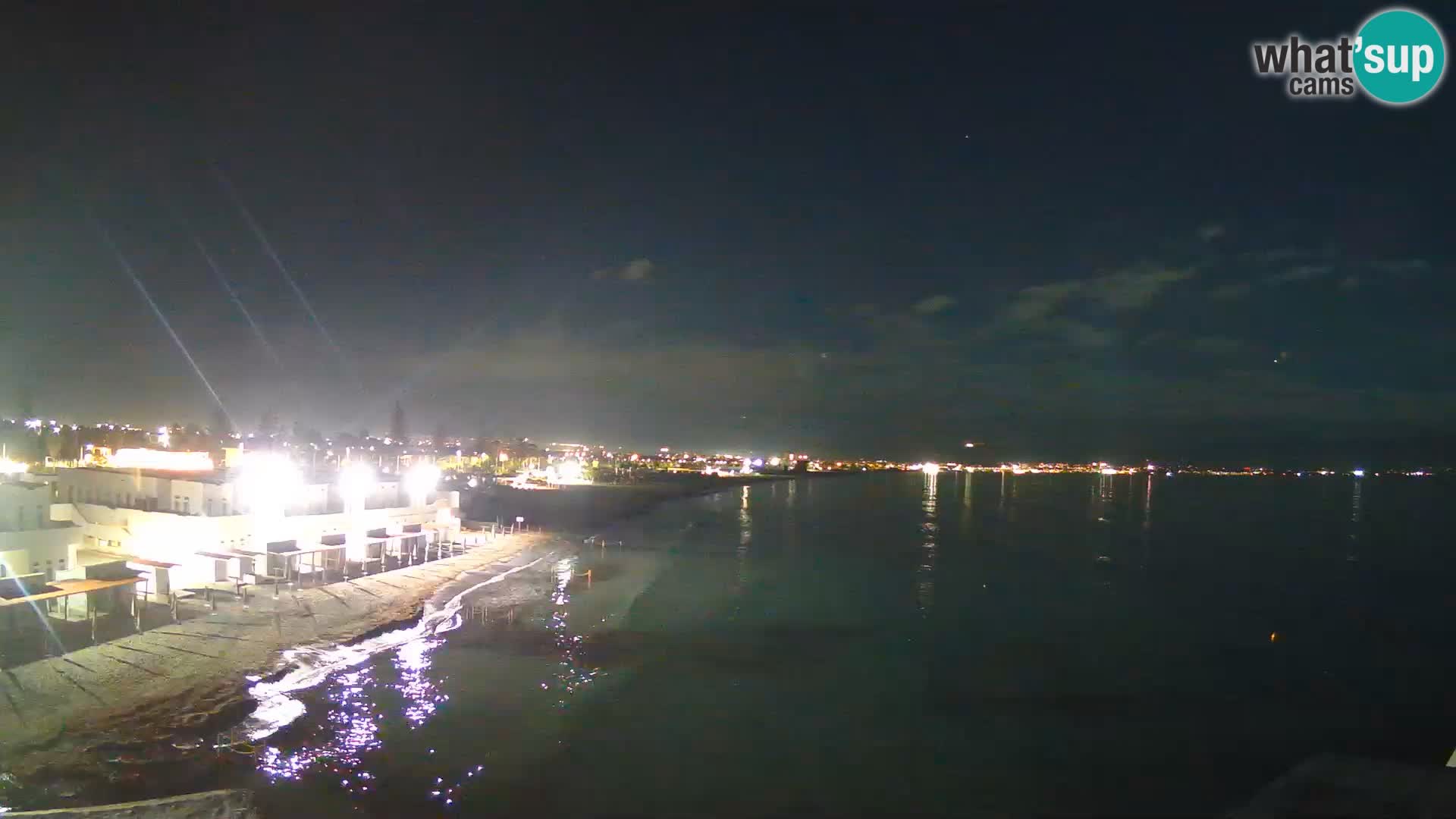 Camera en vivo Golfo de Cagliari – Playa del Poetto – Cerdeña