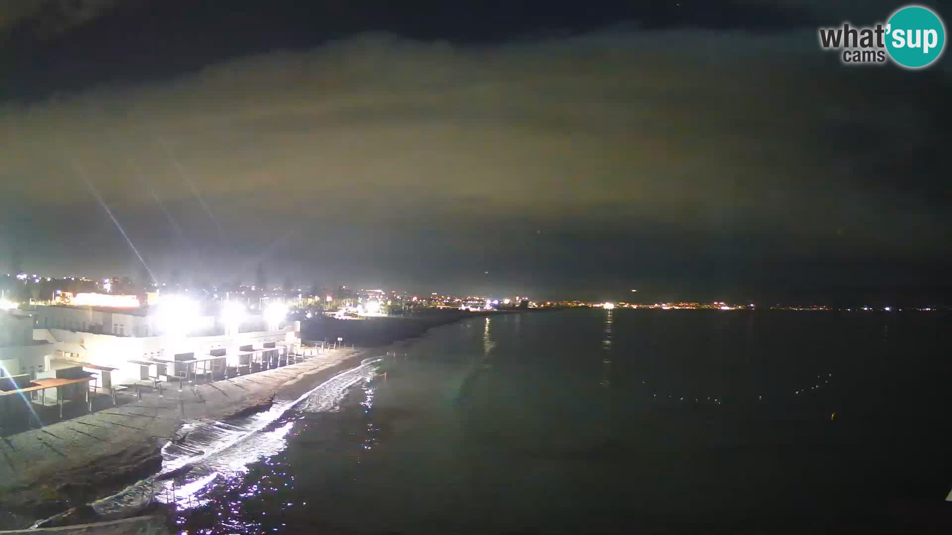 Camera en vivo Golfo de Cagliari – Playa del Poetto – Cerdeña