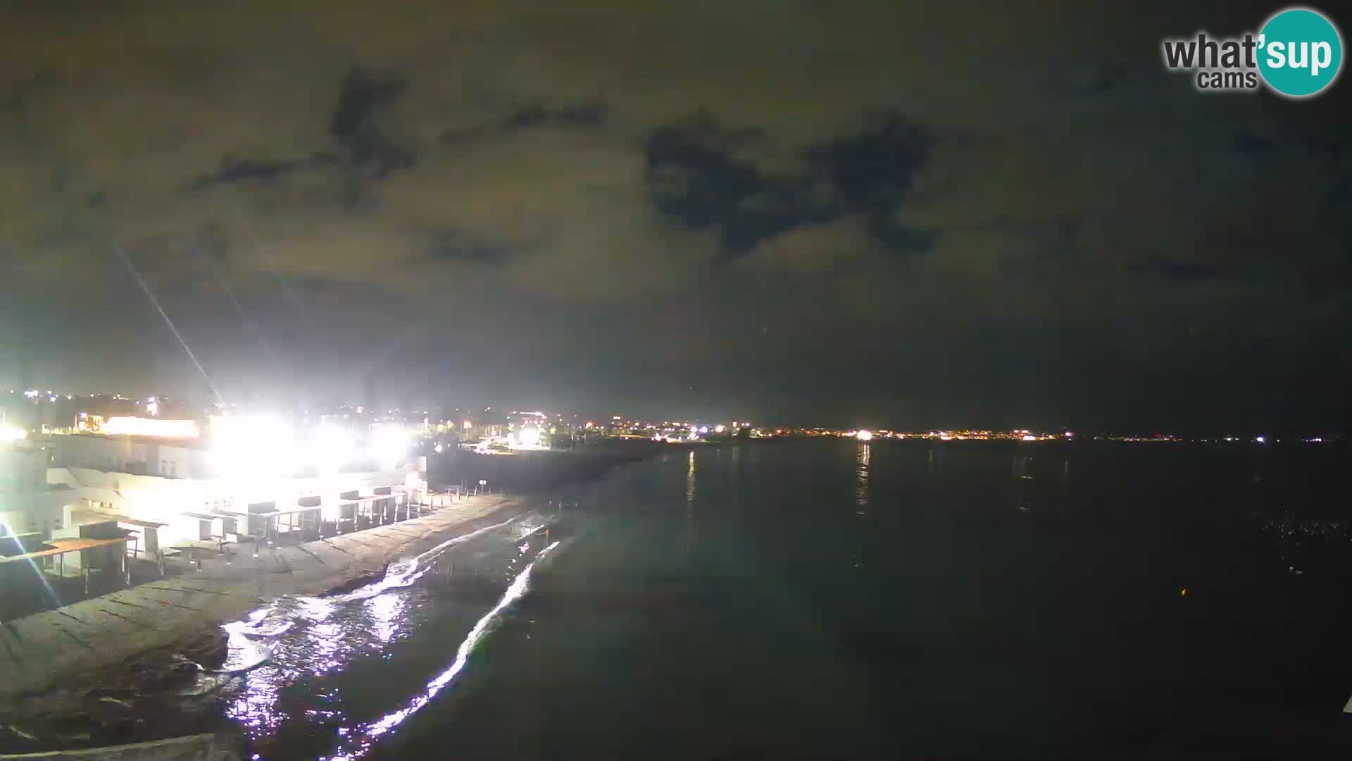 Camera en vivo Golfo de Cagliari – Playa del Poetto – Cerdeña