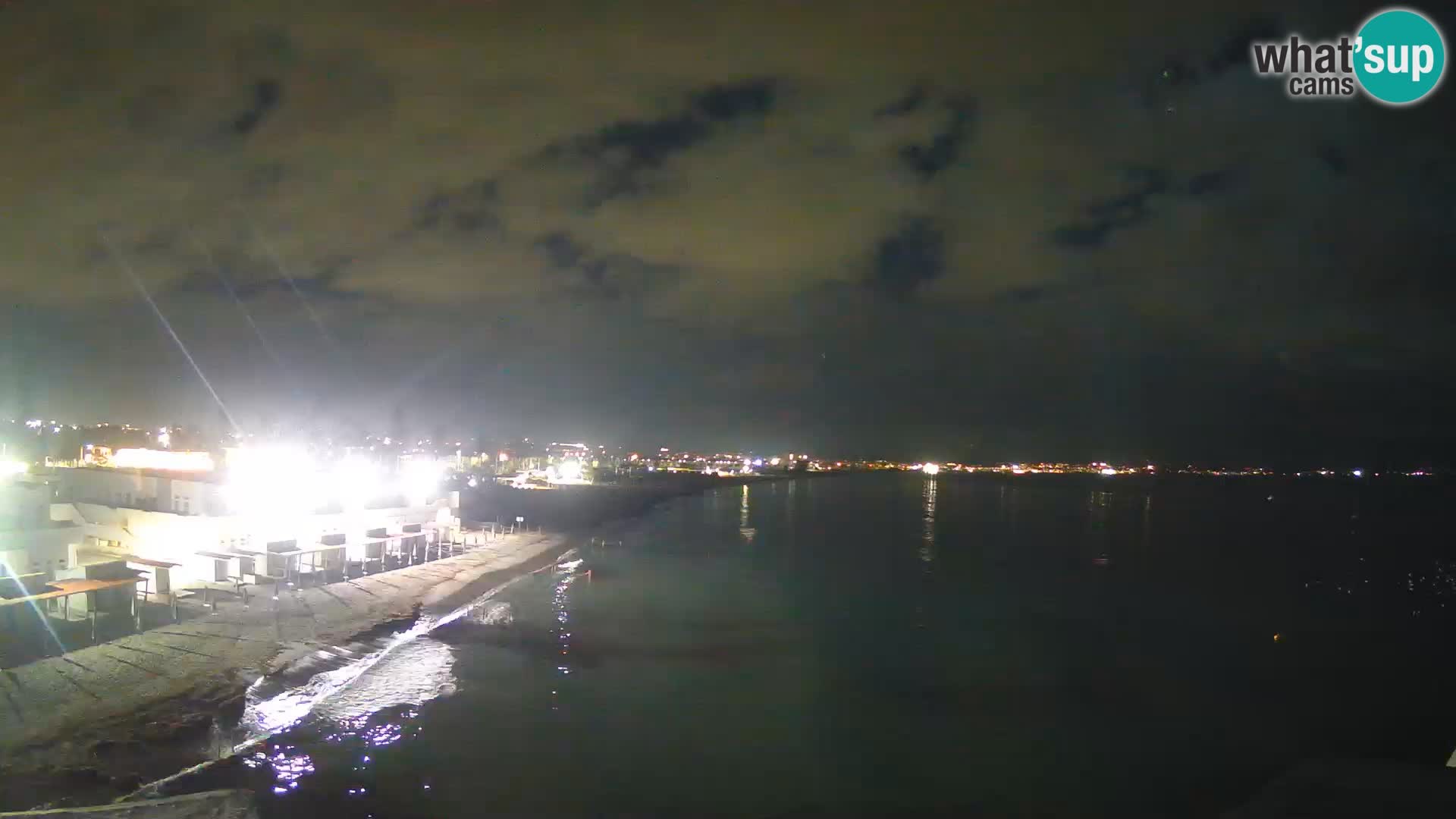 Camera en vivo Golfo de Cagliari – Playa del Poetto – Cerdeña