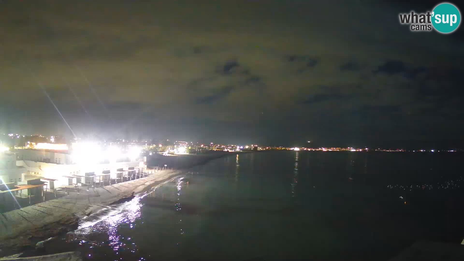 Camera en vivo Golfo de Cagliari – Playa del Poetto – Cerdeña