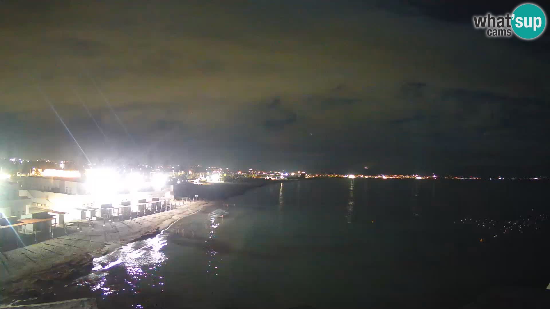 Camera en vivo Golfo de Cagliari – Playa del Poetto – Cerdeña