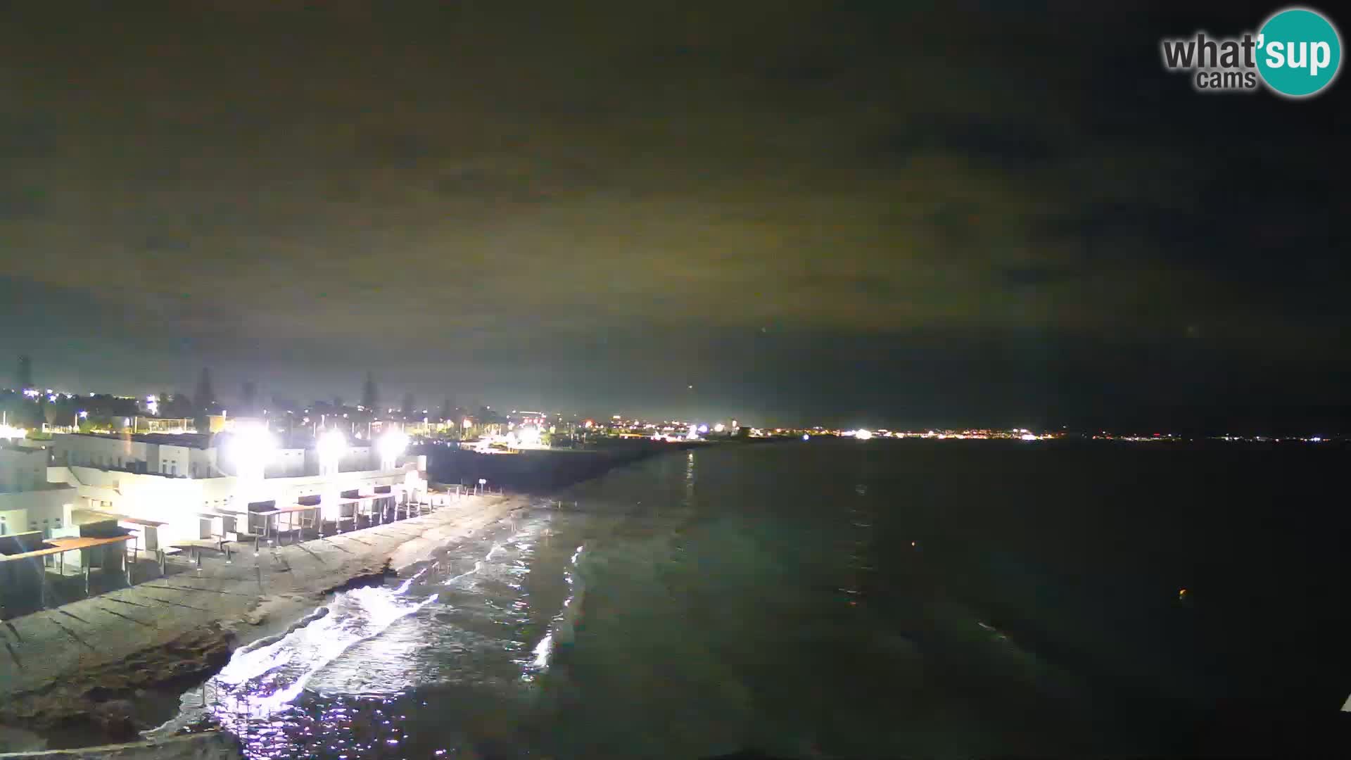 Camera en vivo Golfo de Cagliari – Playa del Poetto – Cerdeña