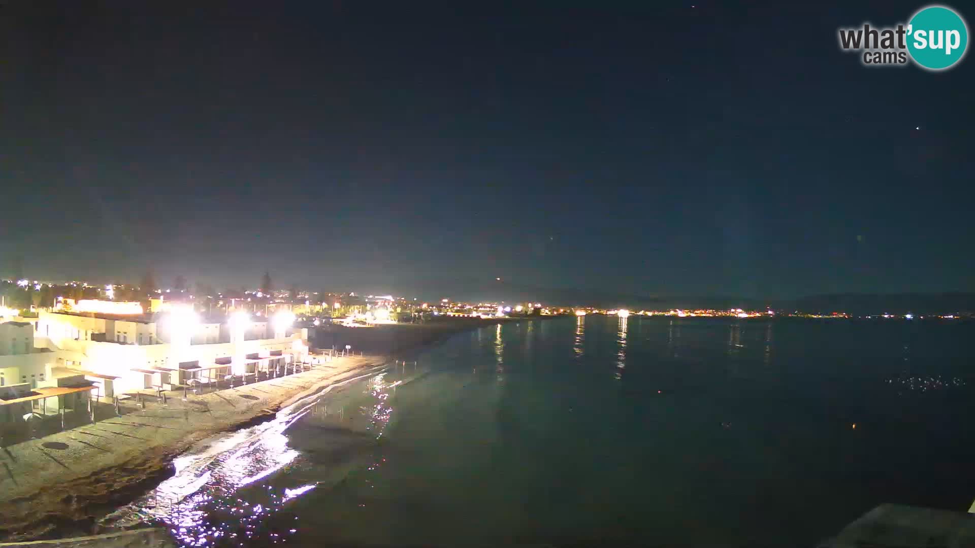 Camera en vivo Golfo de Cagliari – Playa del Poetto – Cerdeña