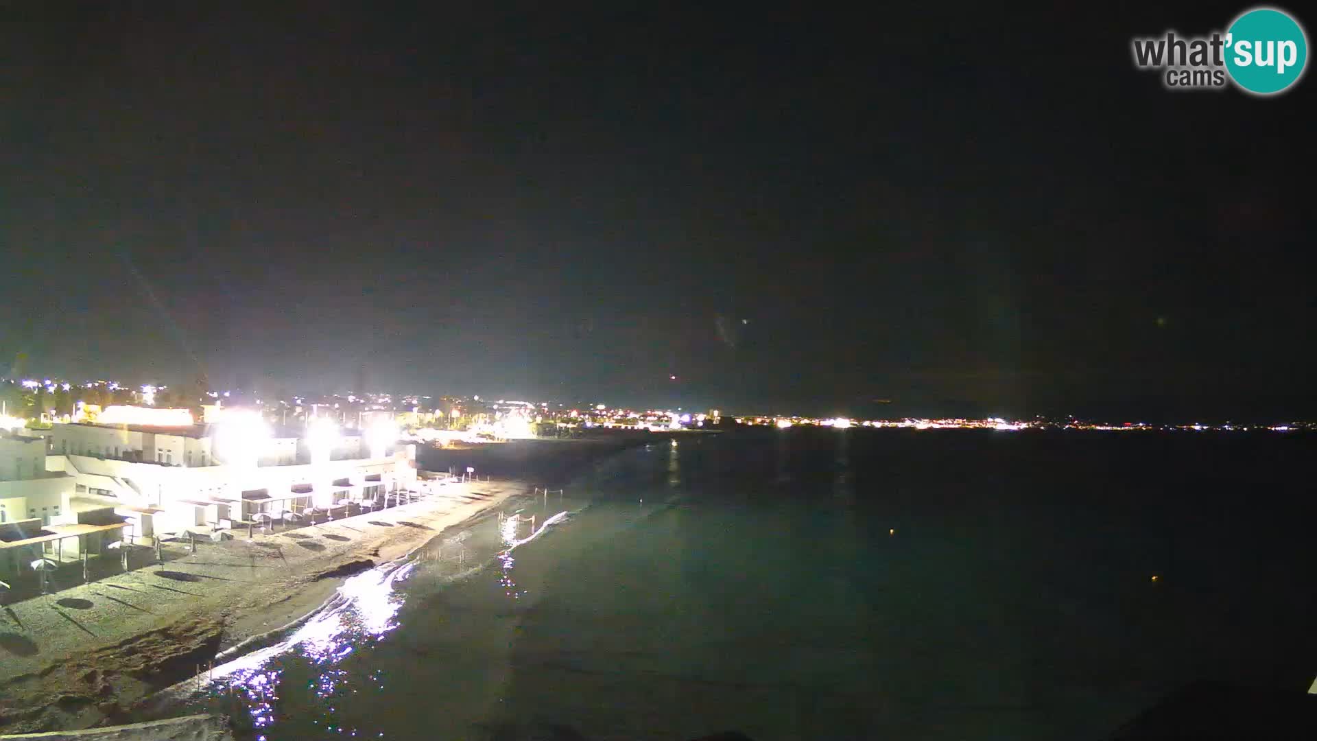 Webcam en direct Golfe de Cagliari – Plage du Poetto – Sardaigne