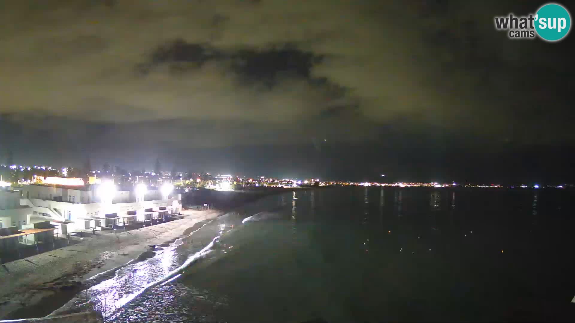 Camera en vivo Golfo de Cagliari – Playa del Poetto – Cerdeña