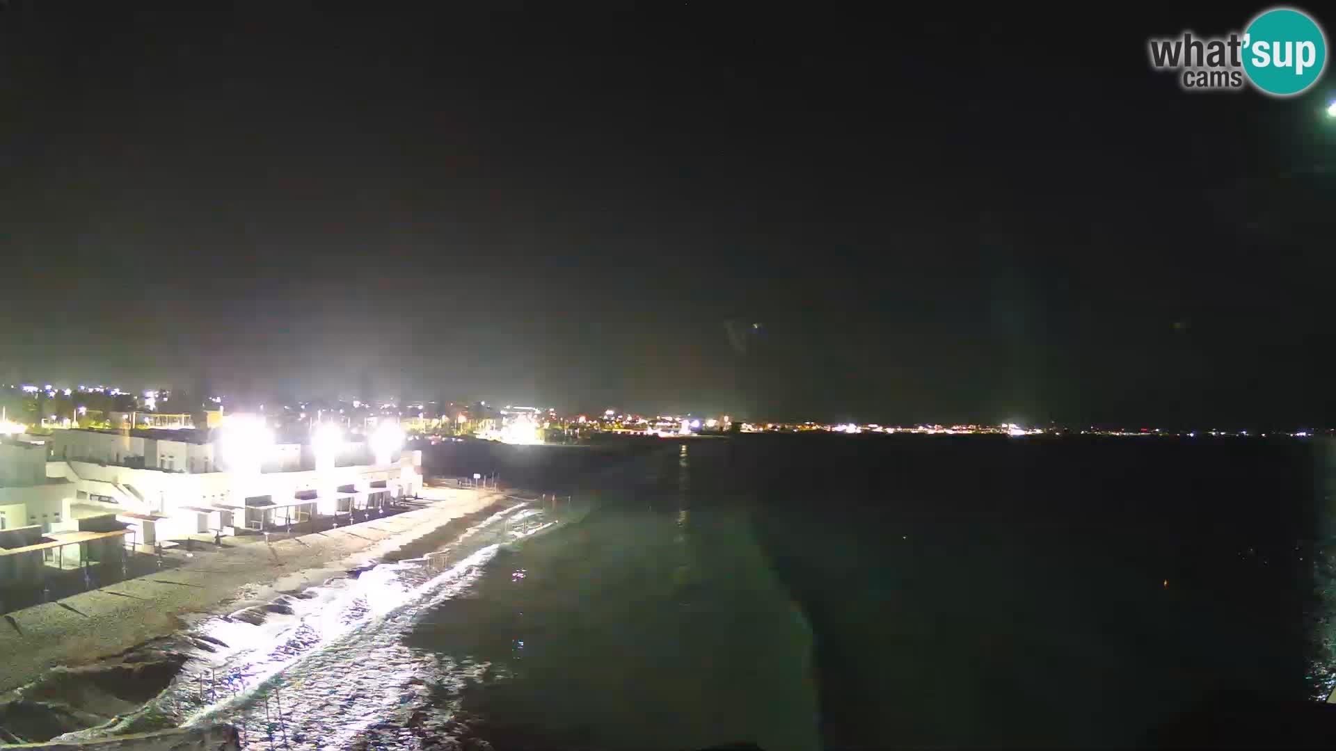 Camera en vivo Golfo de Cagliari – Playa del Poetto – Cerdeña