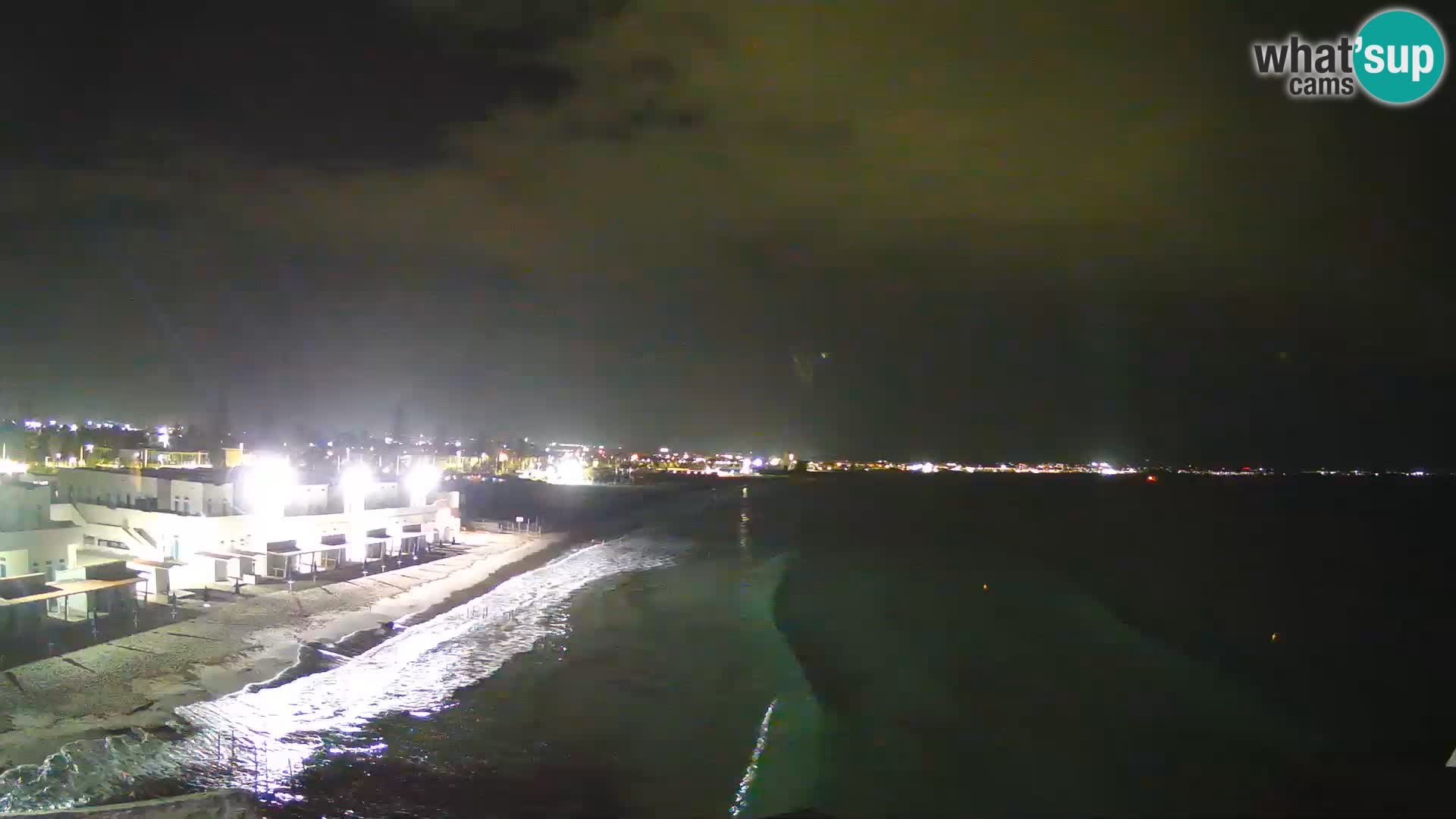 Camera en vivo Golfo de Cagliari – Playa del Poetto – Cerdeña