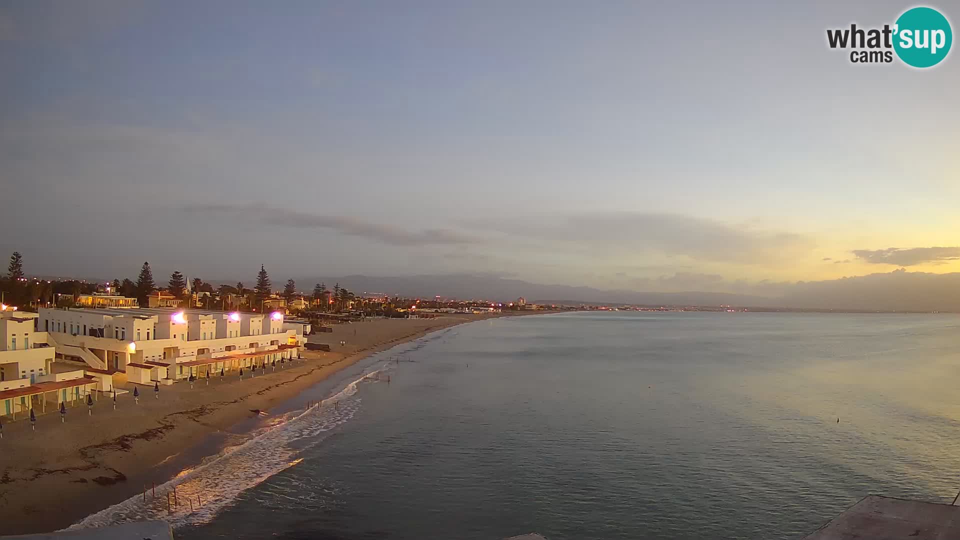 Camera en vivo Golfo de Cagliari – Playa del Poetto – Cerdeña