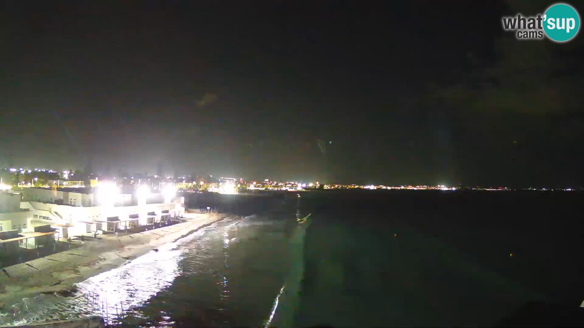 Camera en vivo Golfo de Cagliari – Playa del Poetto – Cerdeña