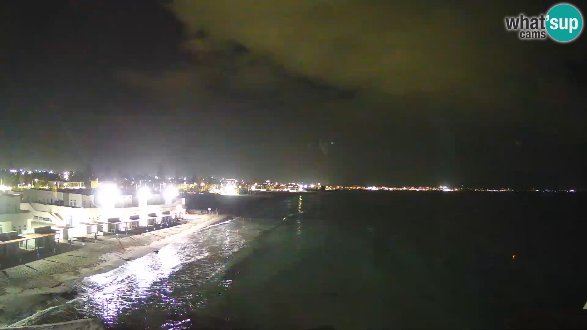 Camera en vivo Golfo de Cagliari – Playa del Poetto – Cerdeña