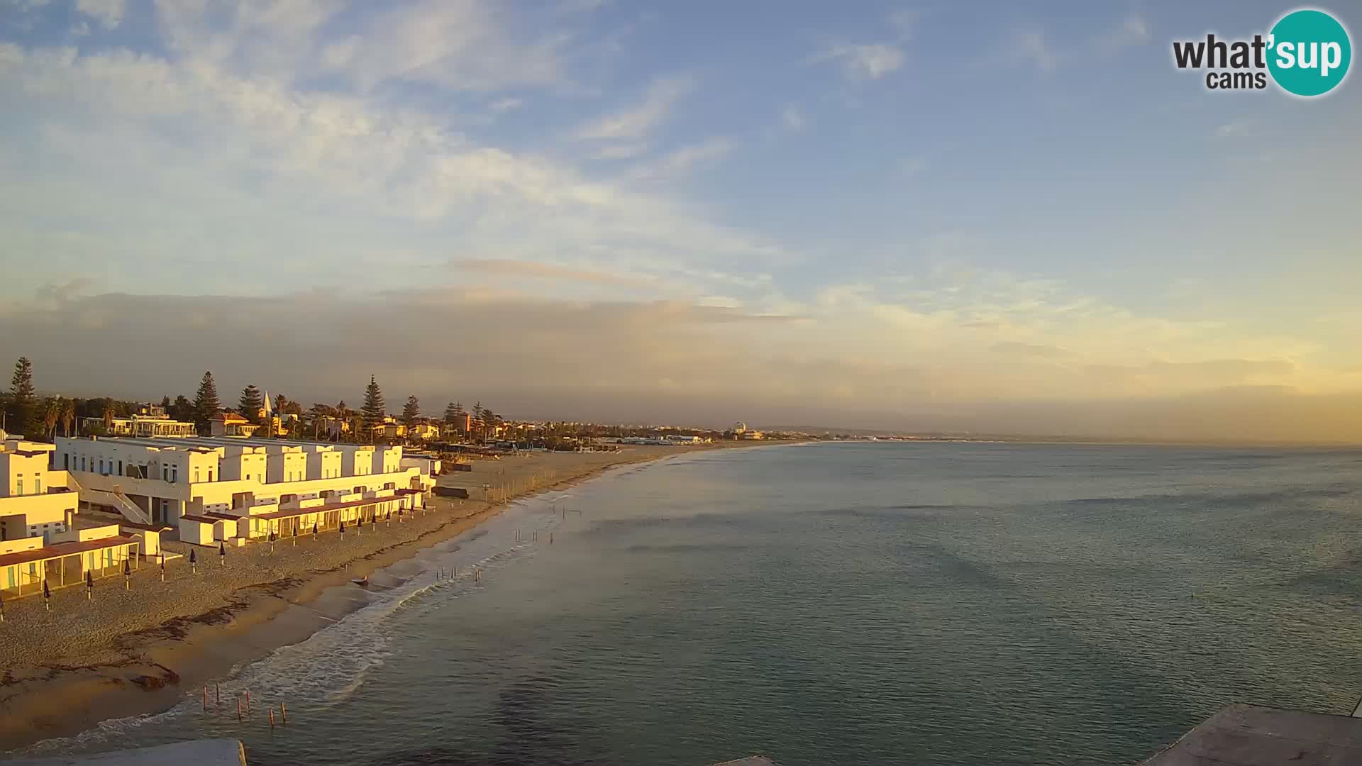 Camera en vivo Golfo de Cagliari – Playa del Poetto – Cerdeña