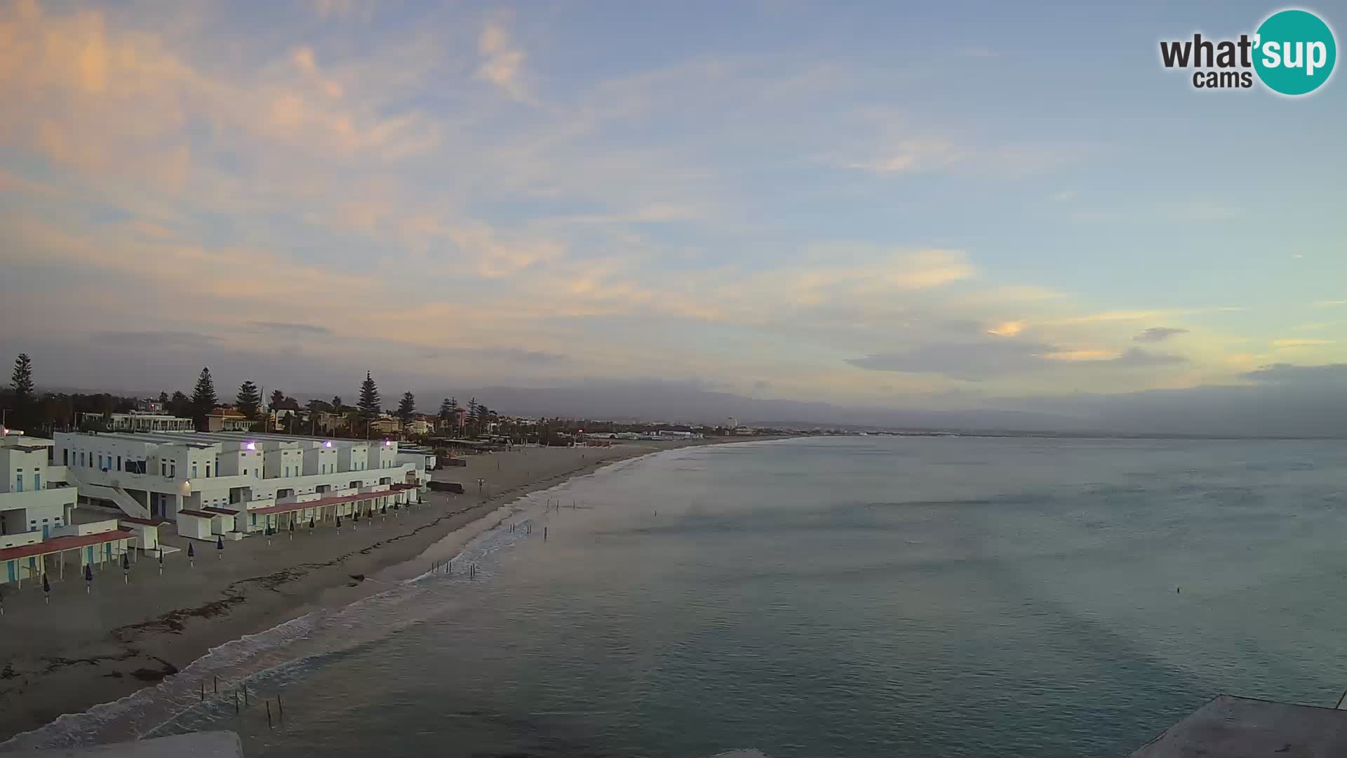 Camera en vivo Golfo de Cagliari – Playa del Poetto – Cerdeña