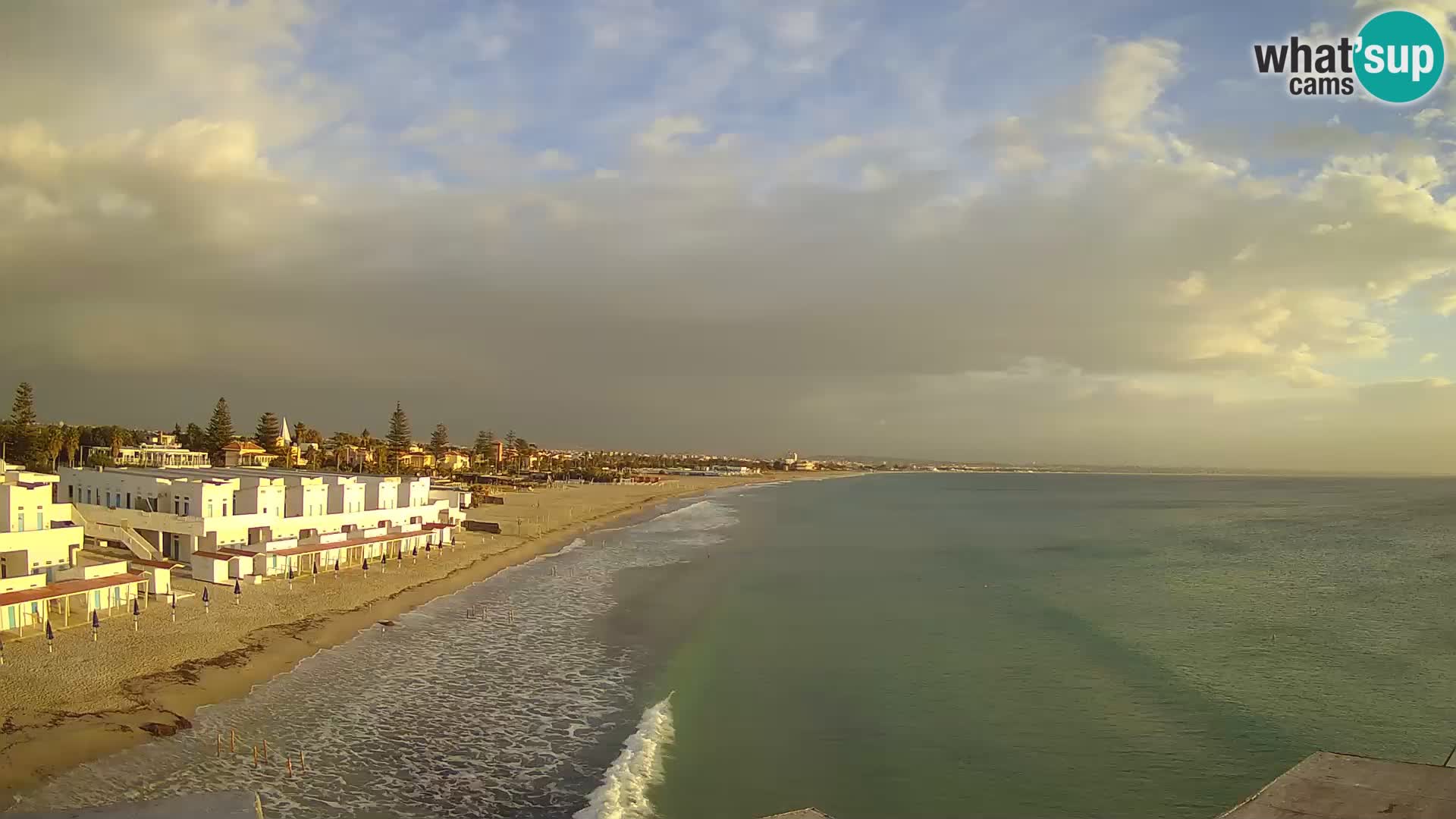 Camera en vivo Golfo de Cagliari – Playa del Poetto – Cerdeña