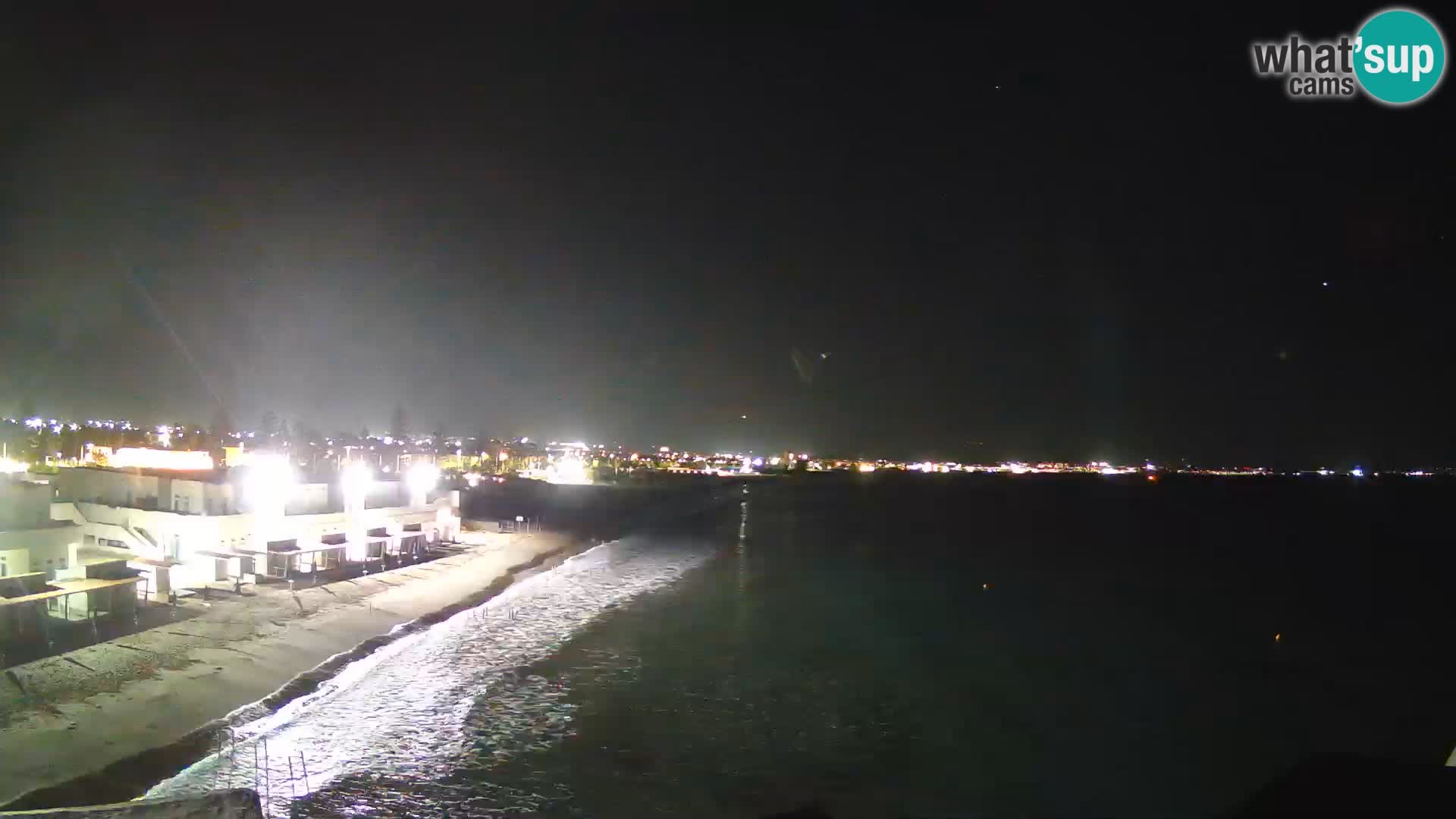 Camera en vivo Golfo de Cagliari – Playa del Poetto – Cerdeña