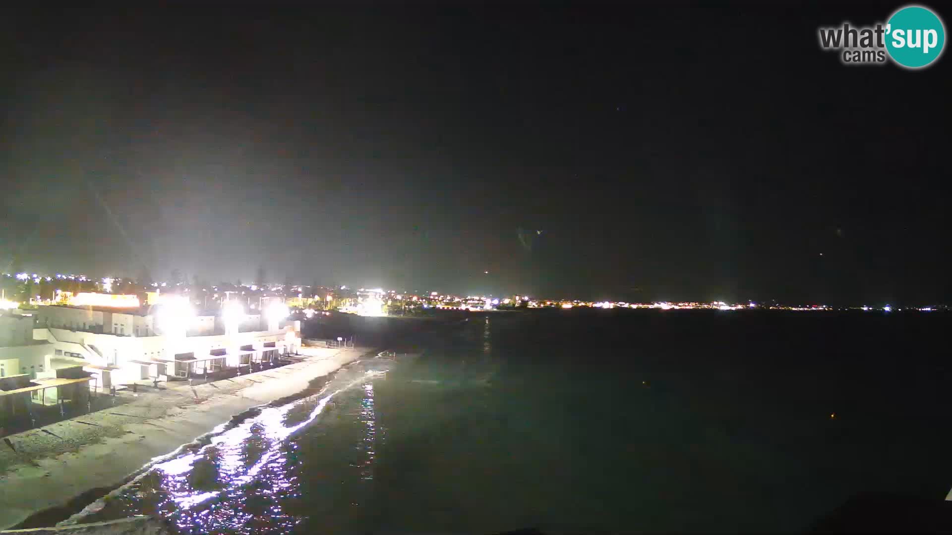 Camera en vivo Golfo de Cagliari – Playa del Poetto – Cerdeña