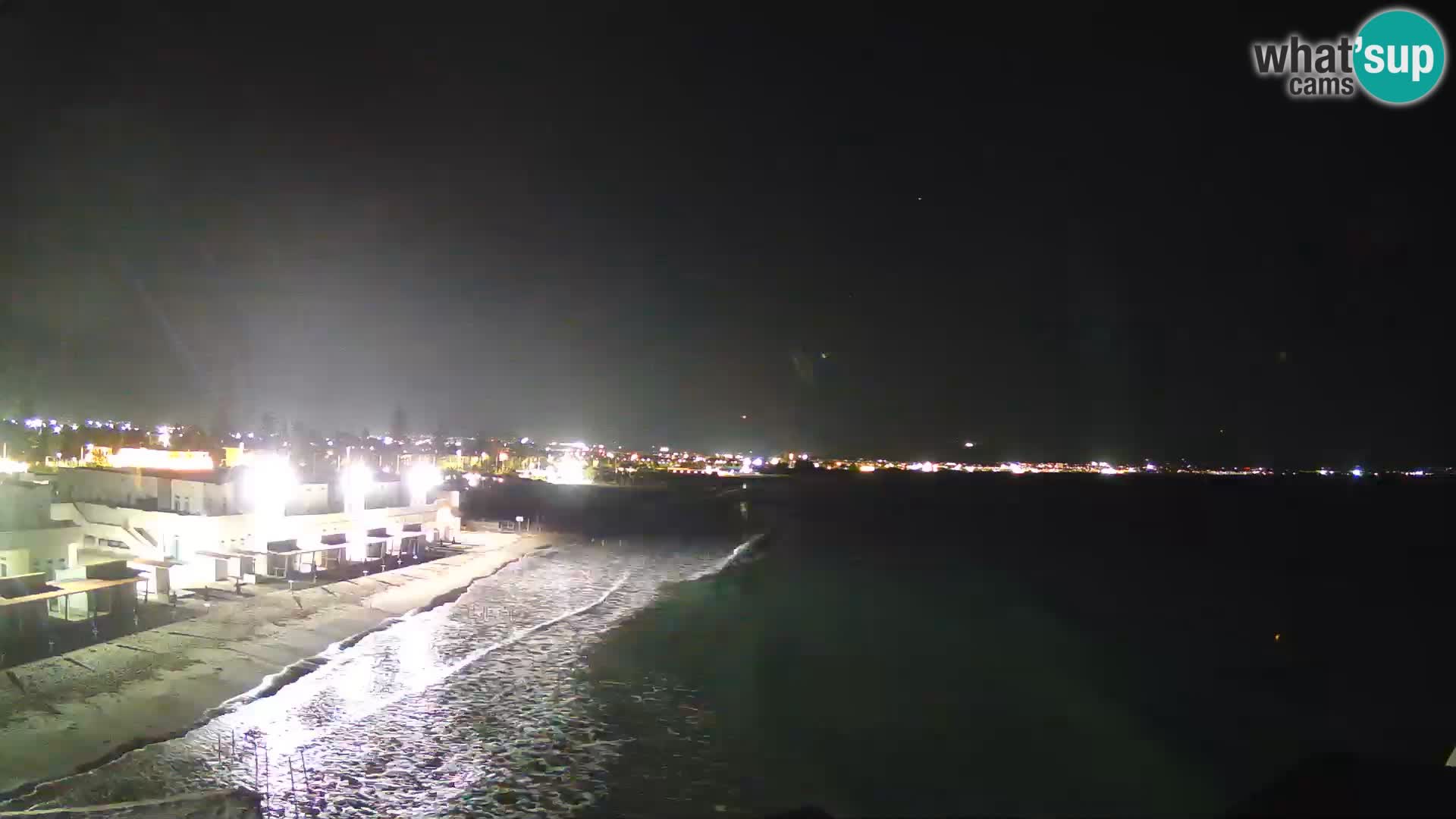 Camera en vivo Golfo de Cagliari – Playa del Poetto – Cerdeña