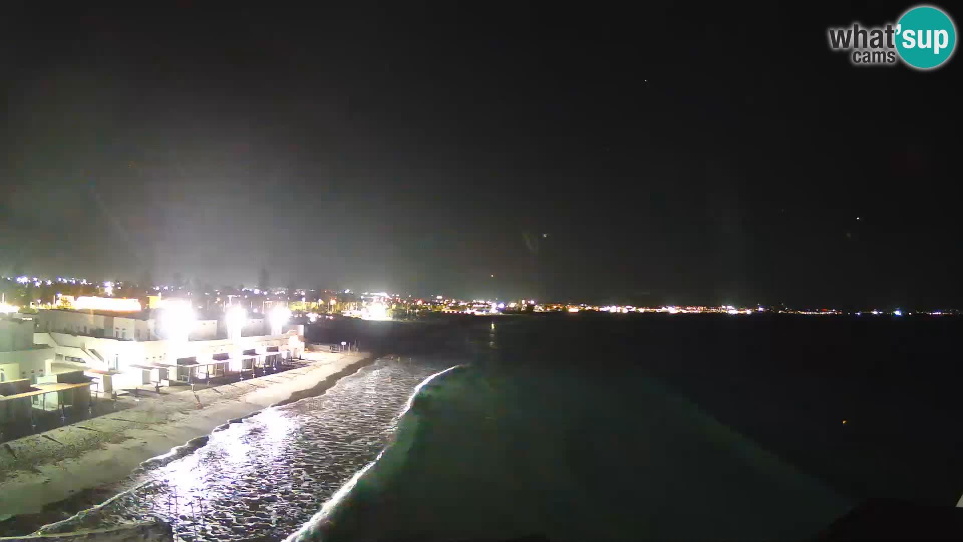 Camera en vivo Golfo de Cagliari – Playa del Poetto – Cerdeña