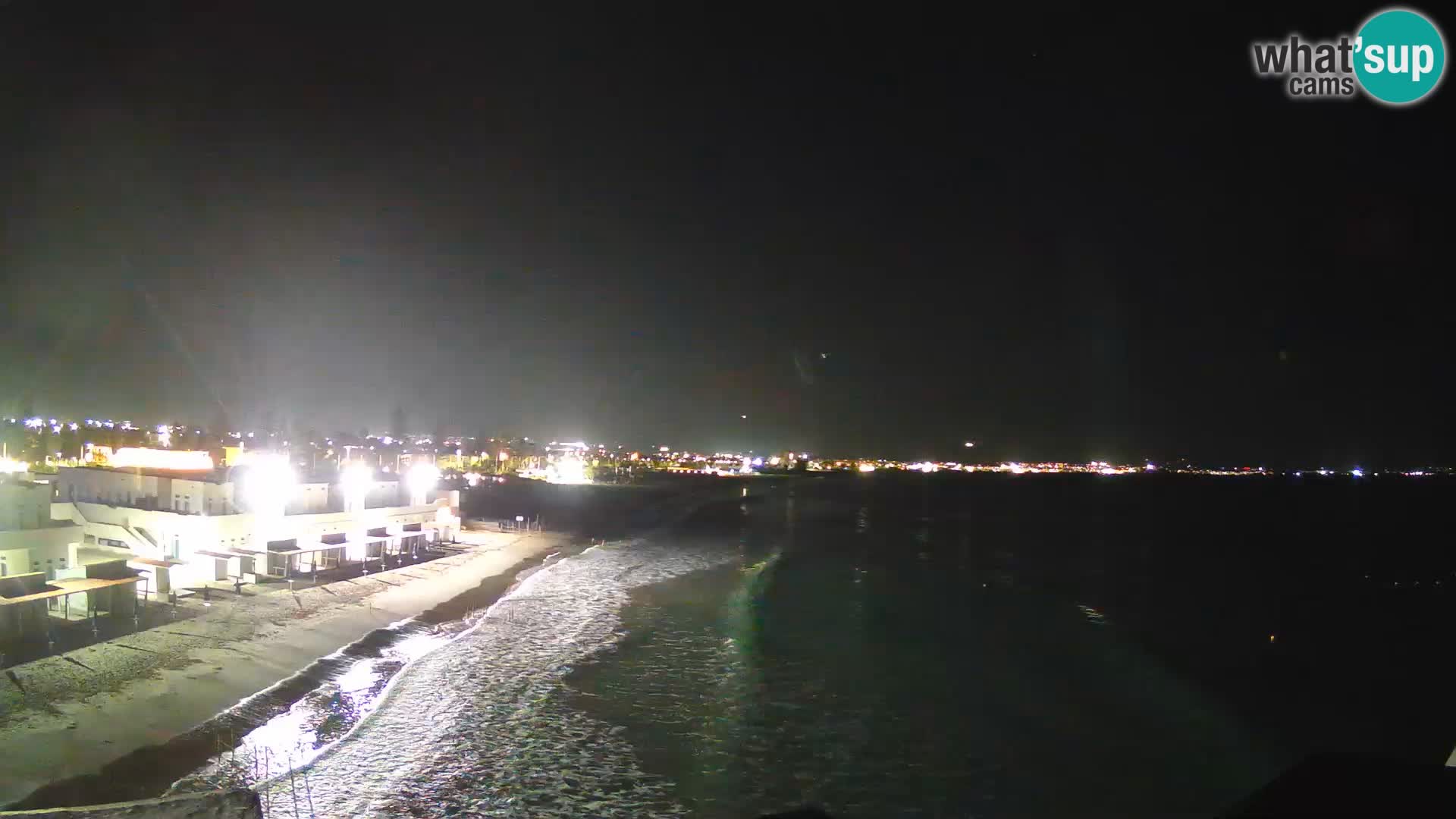 Camera en vivo Golfo de Cagliari – Playa del Poetto – Cerdeña