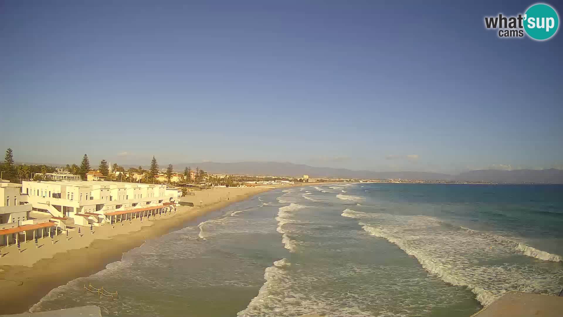 Live Webcam Golf von Cagliari – Strand Poetto – Sardinien