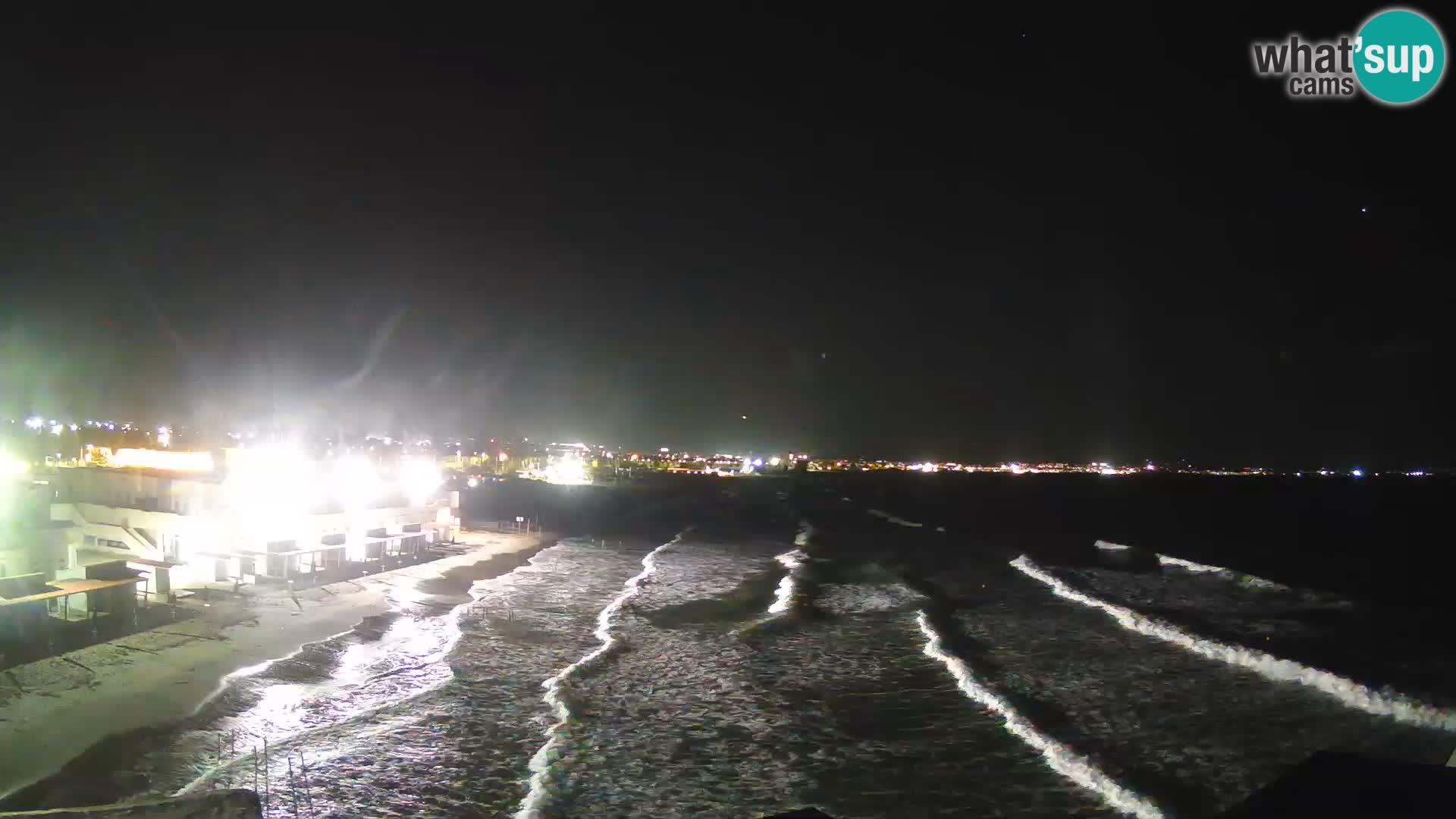 Camera en vivo Golfo de Cagliari – Playa del Poetto – Cerdeña