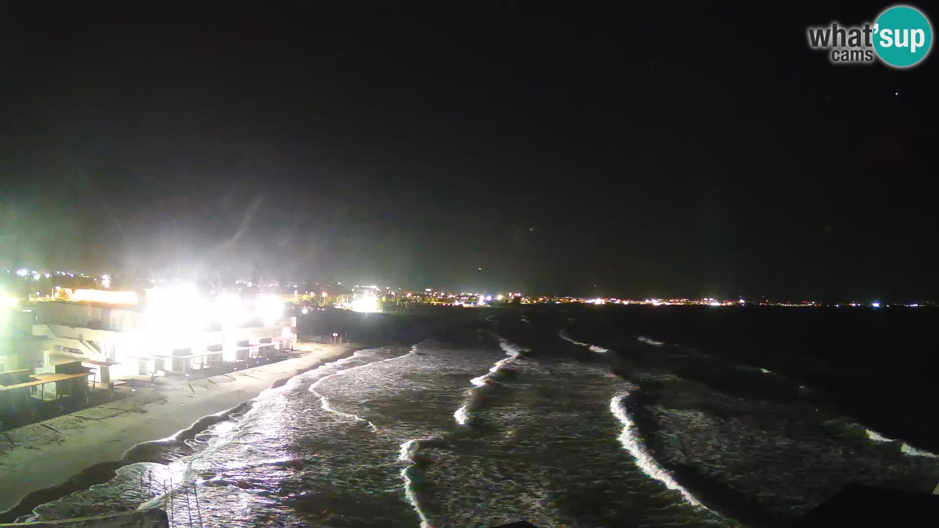 Camera en vivo Golfo de Cagliari – Playa del Poetto – Cerdeña