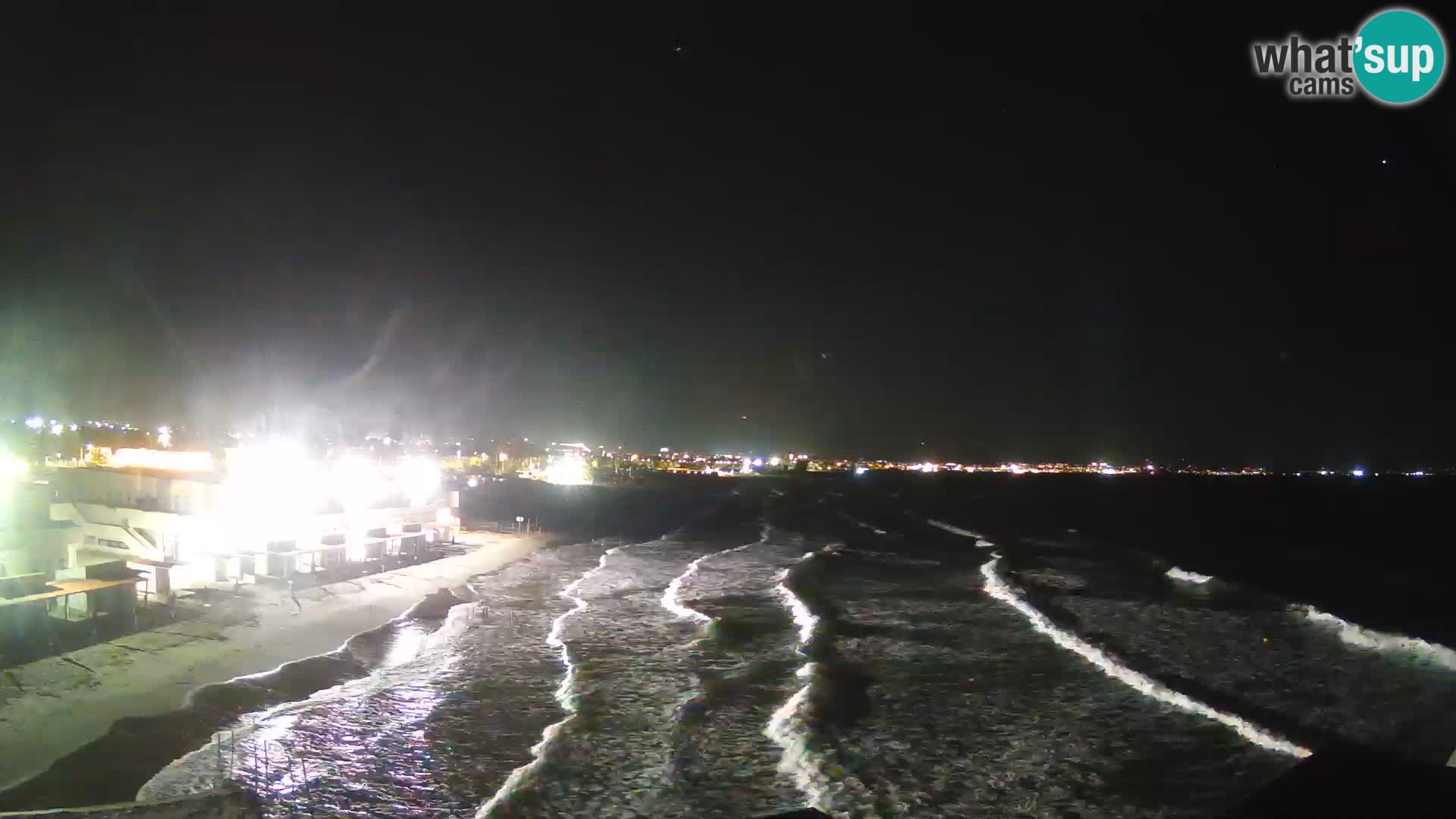 Camera en vivo Golfo de Cagliari – Playa del Poetto – Cerdeña