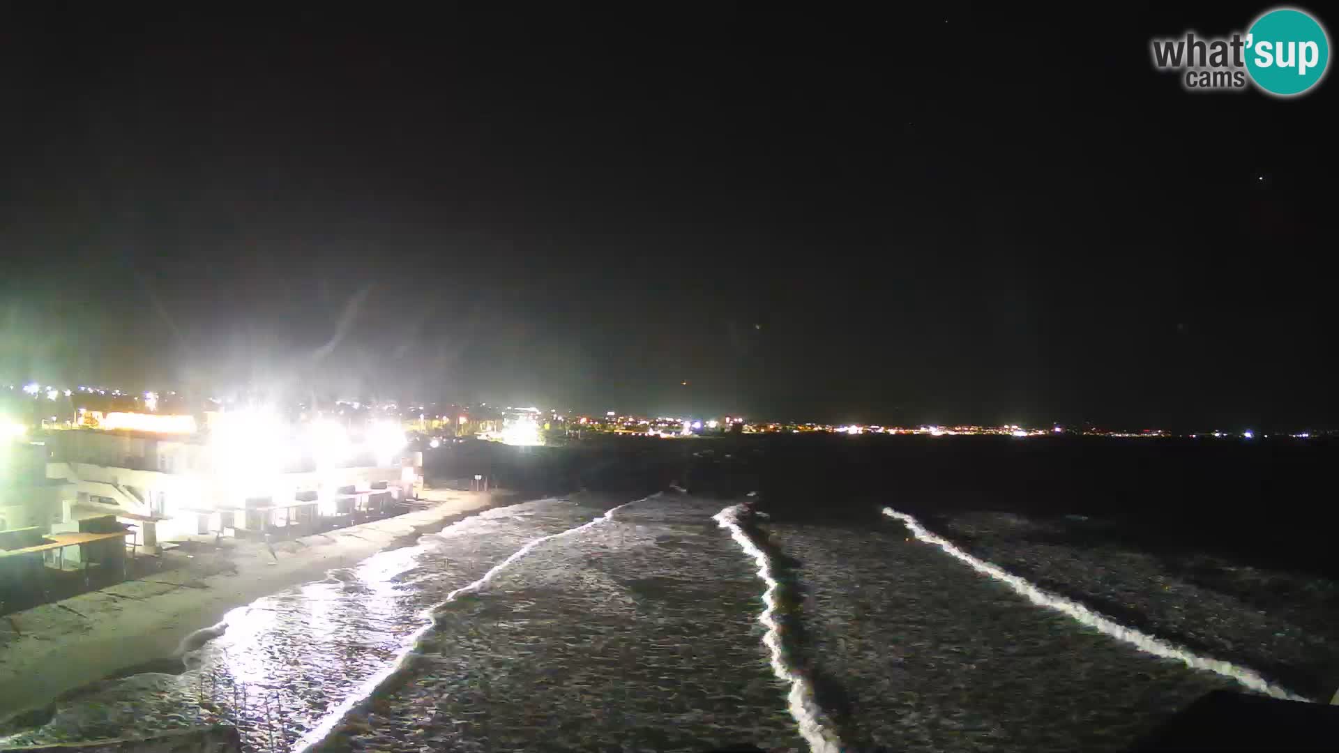 Camera en vivo Golfo de Cagliari – Playa del Poetto – Cerdeña